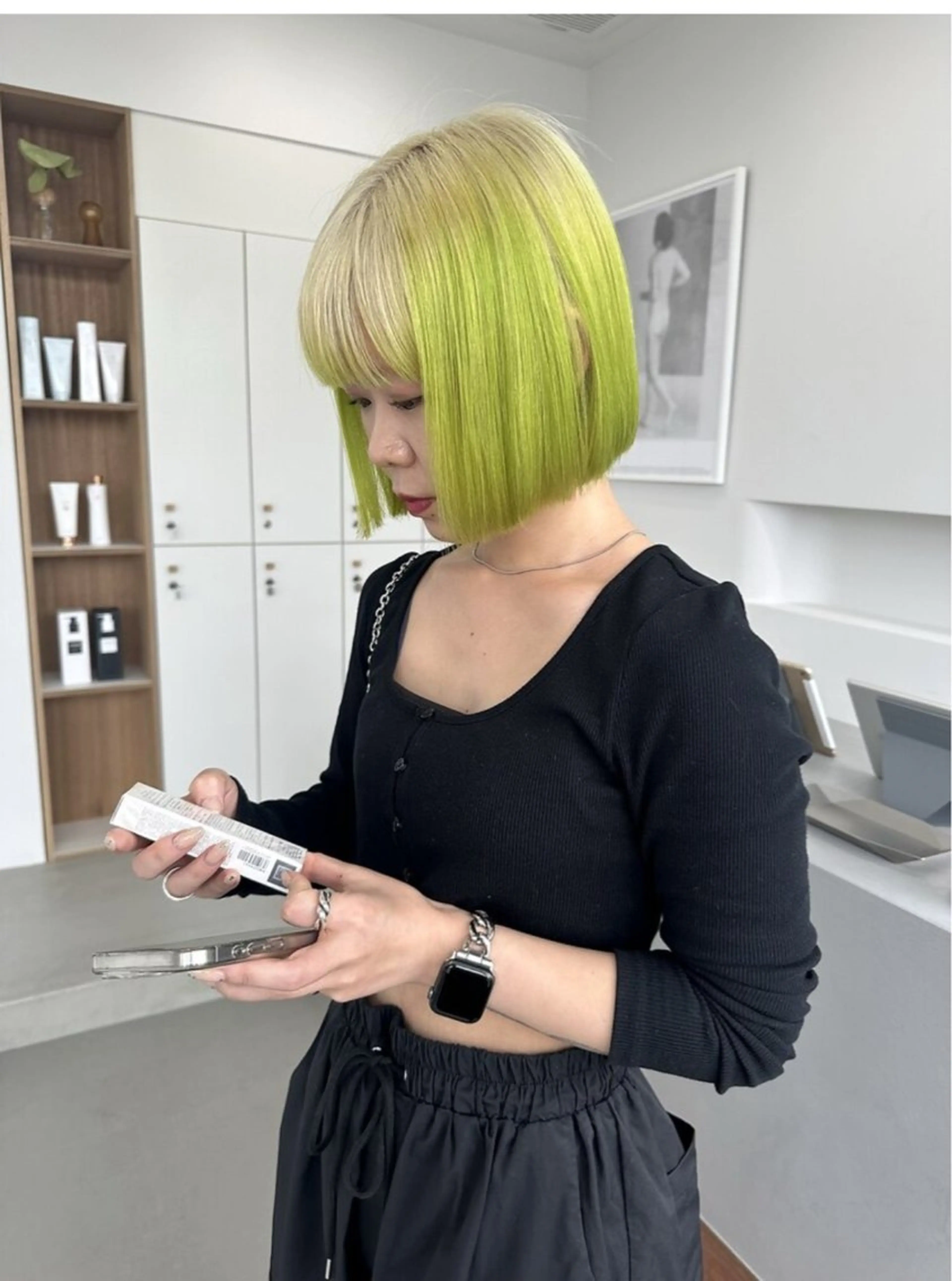 カラー ハイトーンカラー 🥣🫧Sanaのヘアスタイル