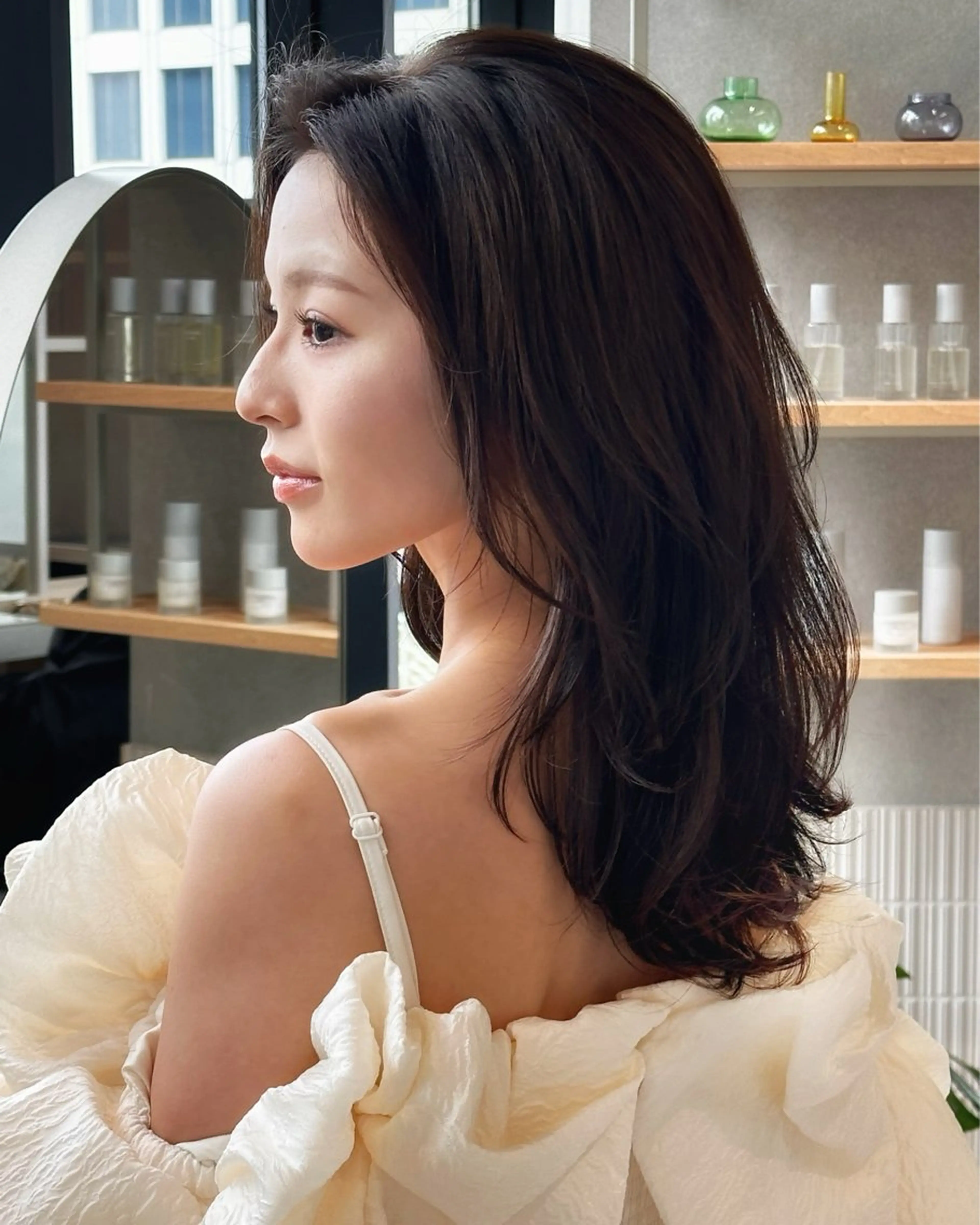 セミロング カット ヘアカラー SENJYU所属・貴方以上に貴方の髪を 想う🌕野口昴夢のヘアスタイル