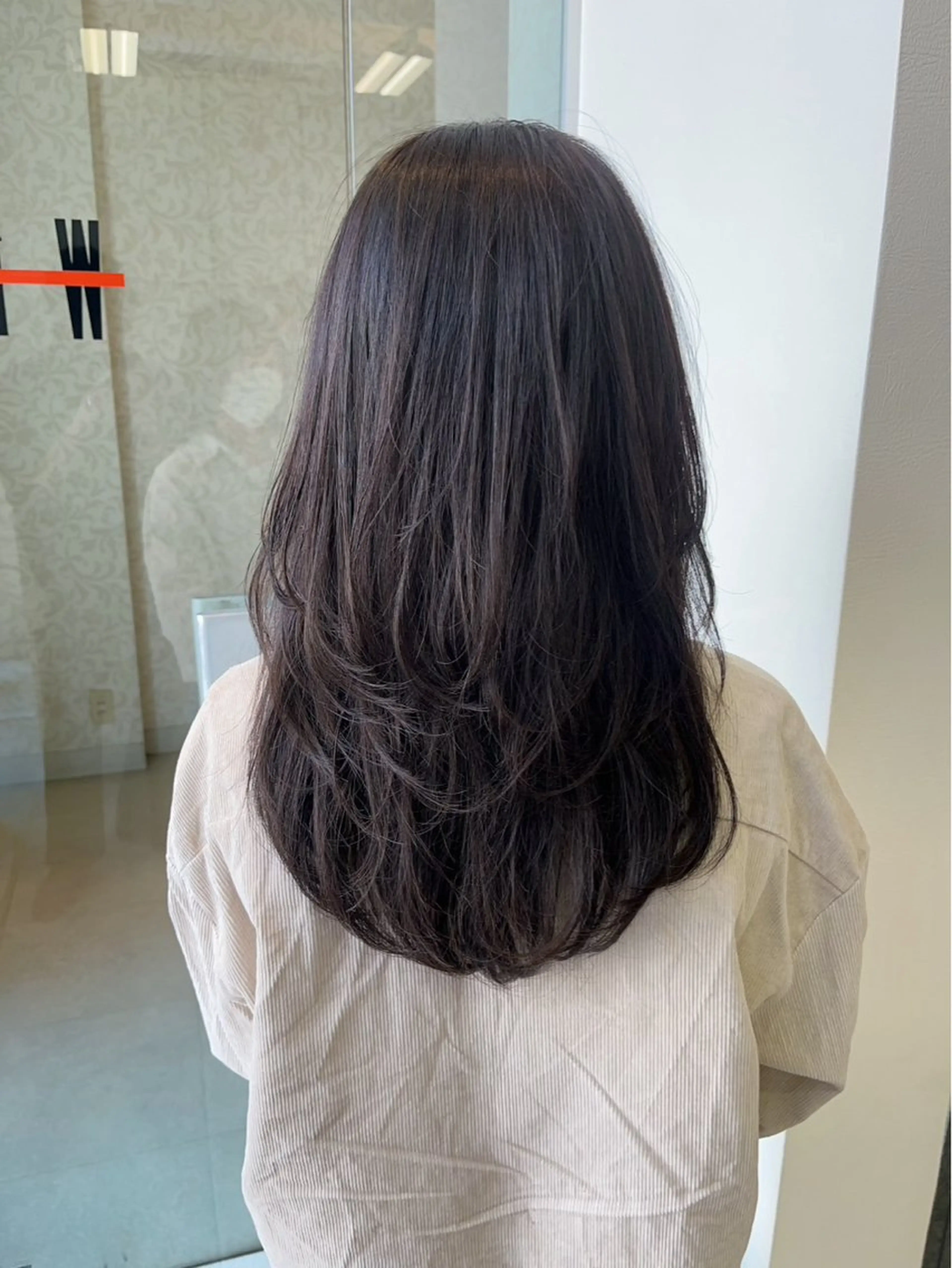 ロング レイヤーカット カット 野田阪神/レイヤー/ ハイライト/yuuのヘアスタイル