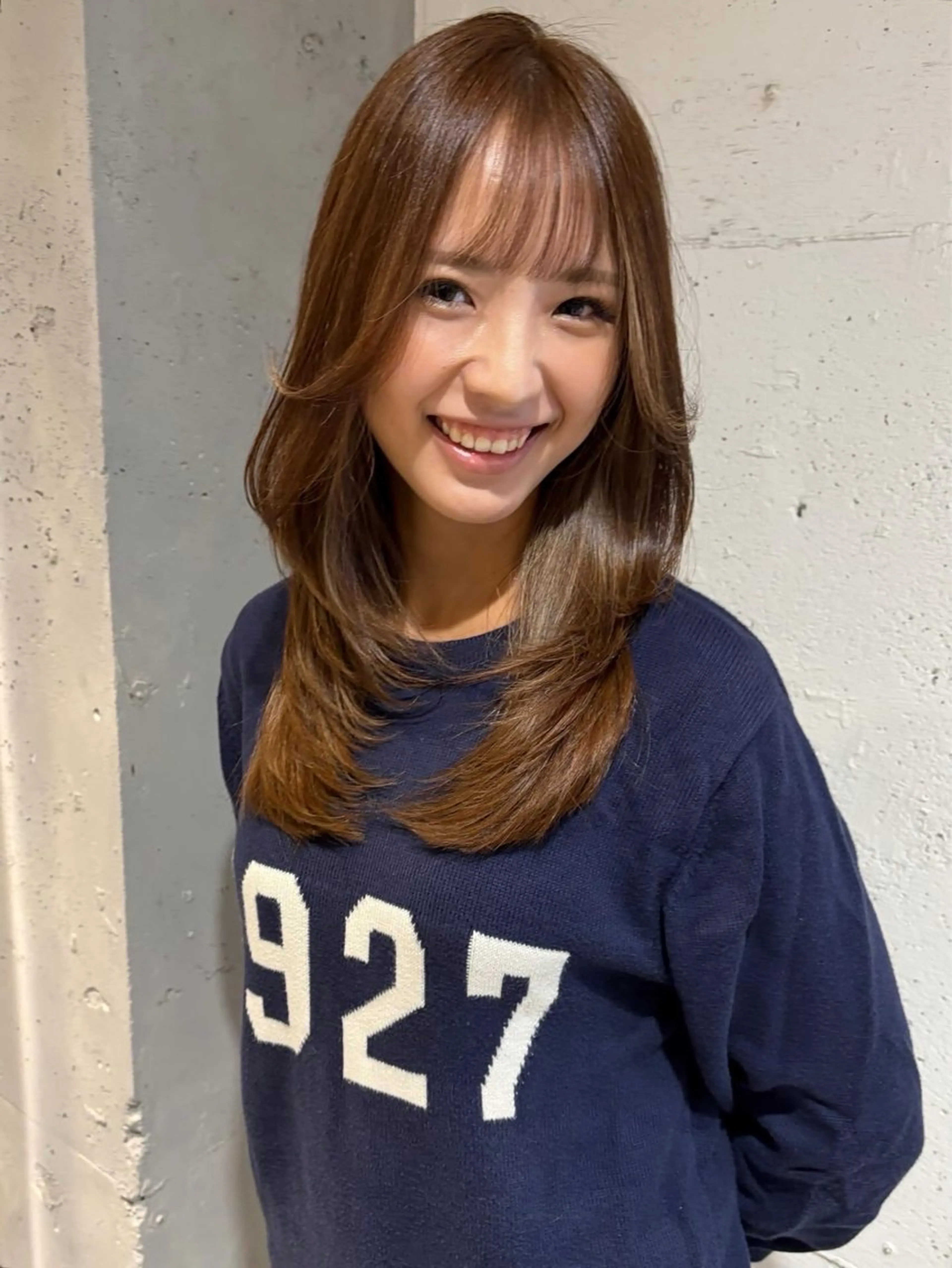 ロング レイヤーカット カット 縮毛矯正 トリートメント Juna✂️ レイヤー / ボブのヘアスタイル