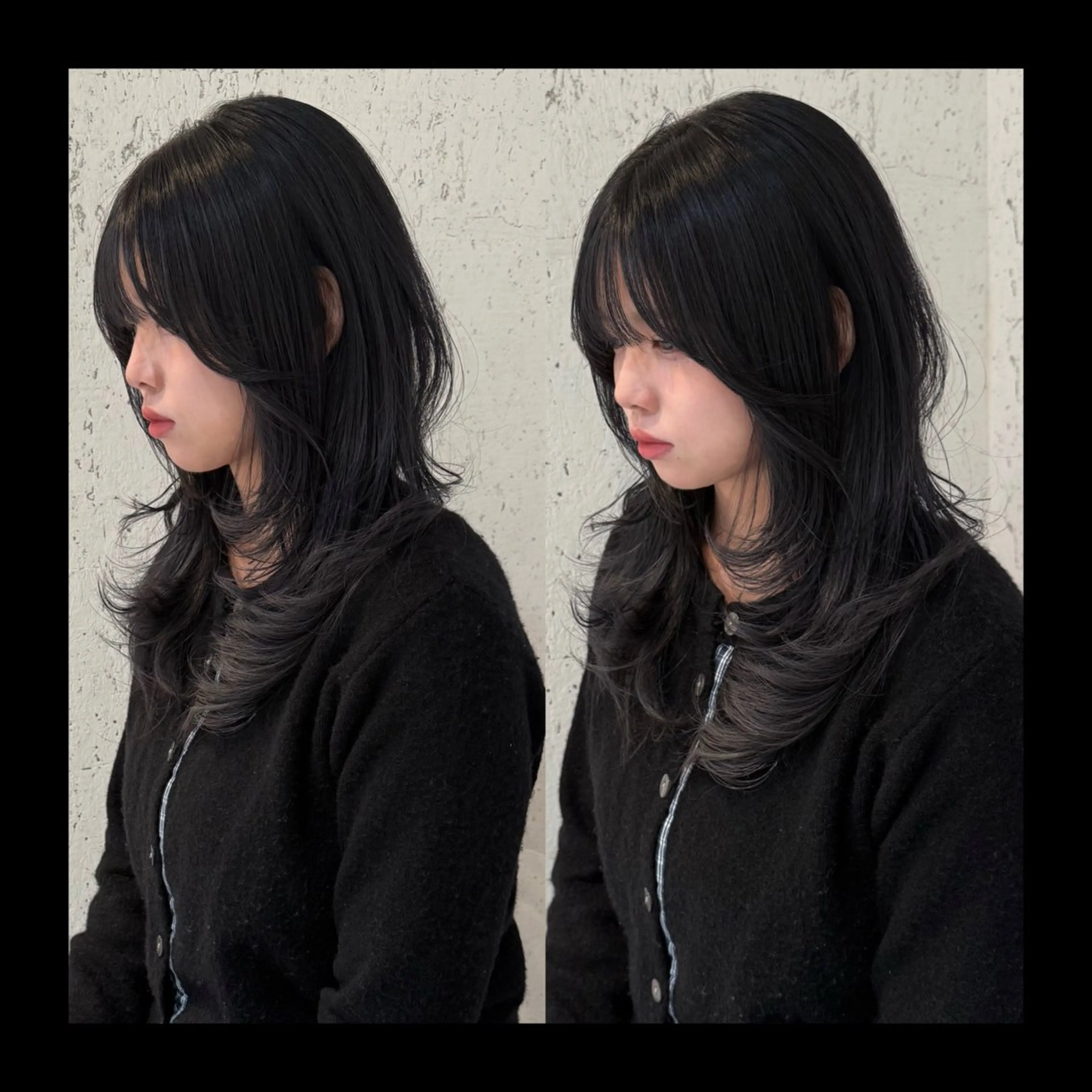 セミロング カラー ブリーチ 透明感カラー 韓国風ヘア カット ヘアカラー 縮毛矯正 トリートメント mai / linoah˚✧のヘアスタイル