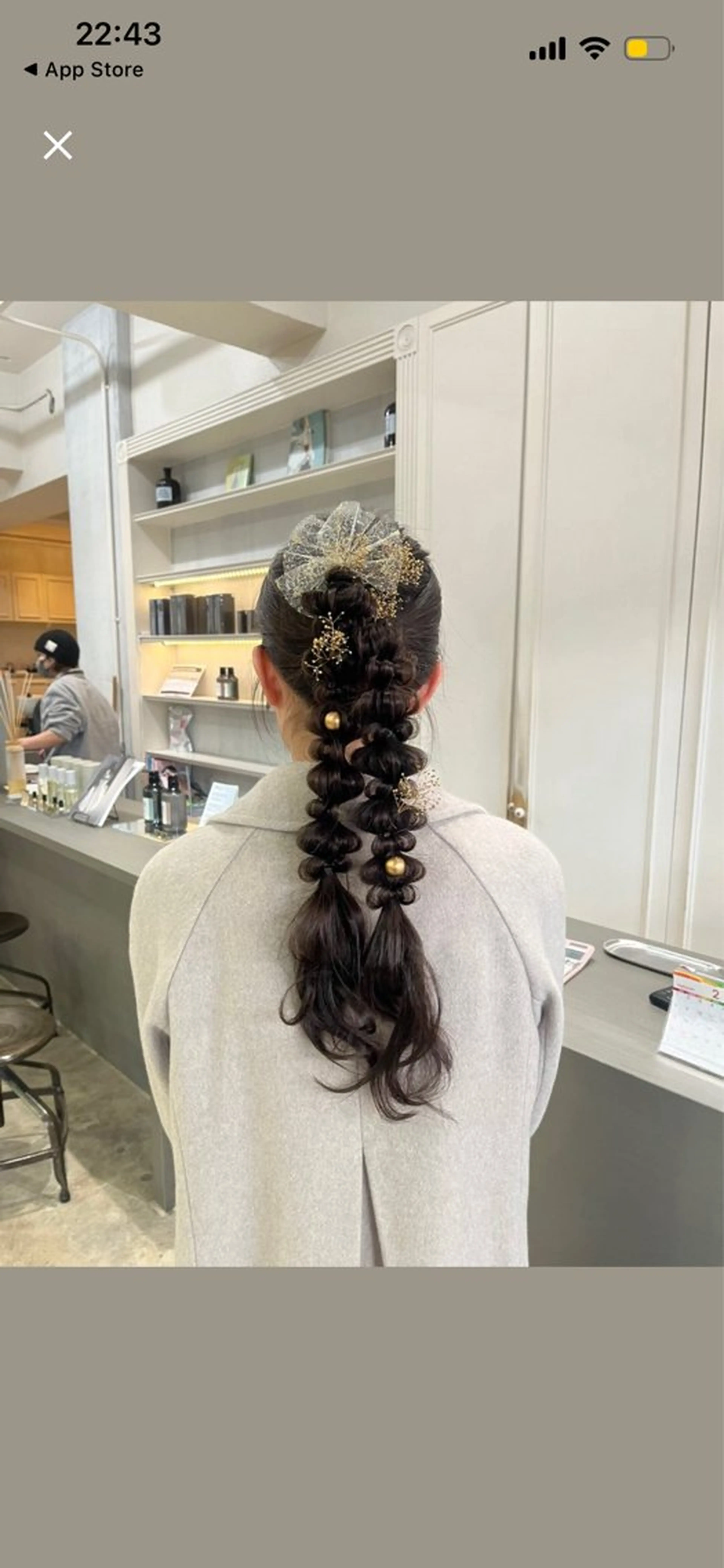 ヘアアレンジ ヘアセット 髪質改善×ブリーチ 無しWカラー🫧天神のヘアスタイル