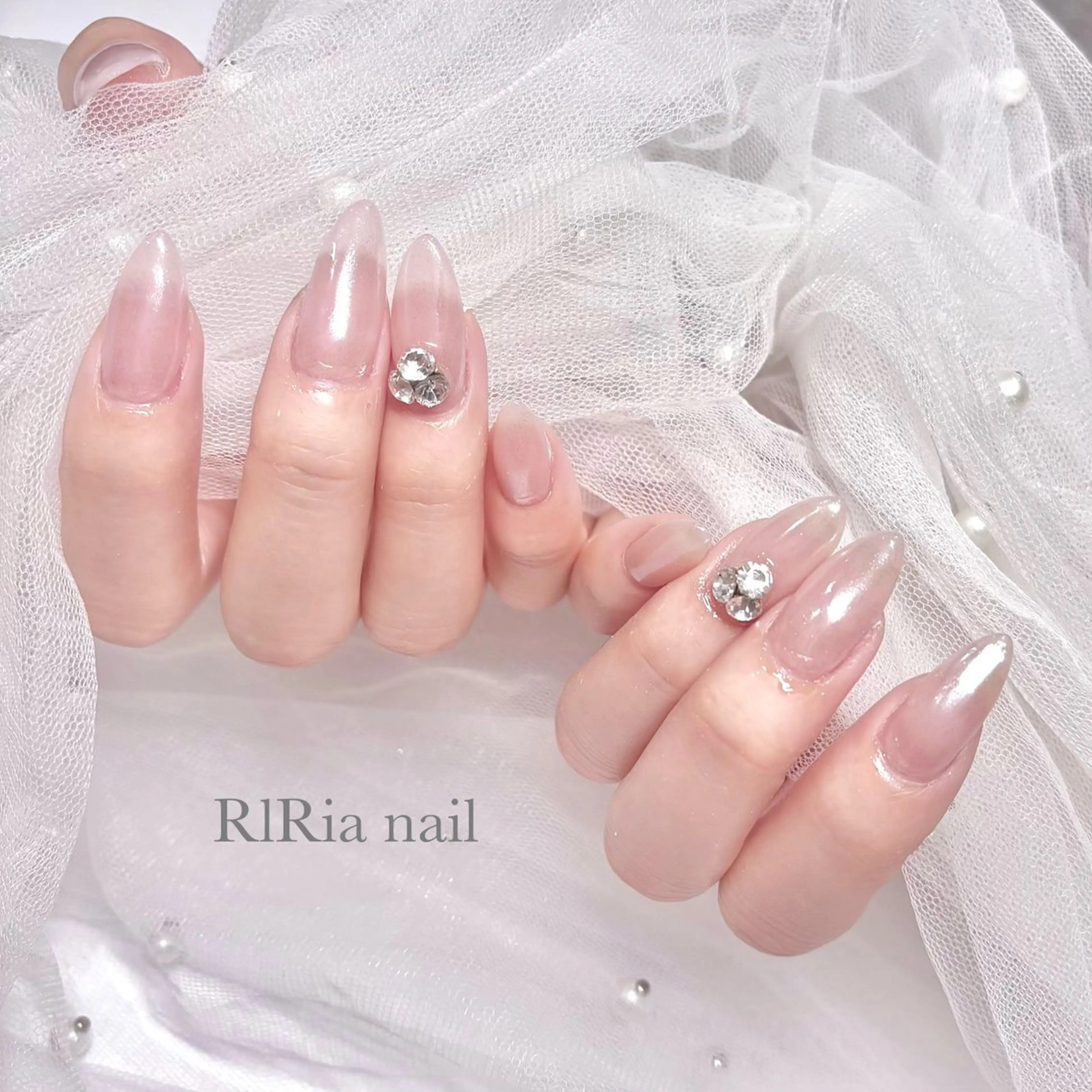 ネイル アートネイル オーロラネイル ハンドネイル 🎀RIRia nail🎀のネイルデザイン