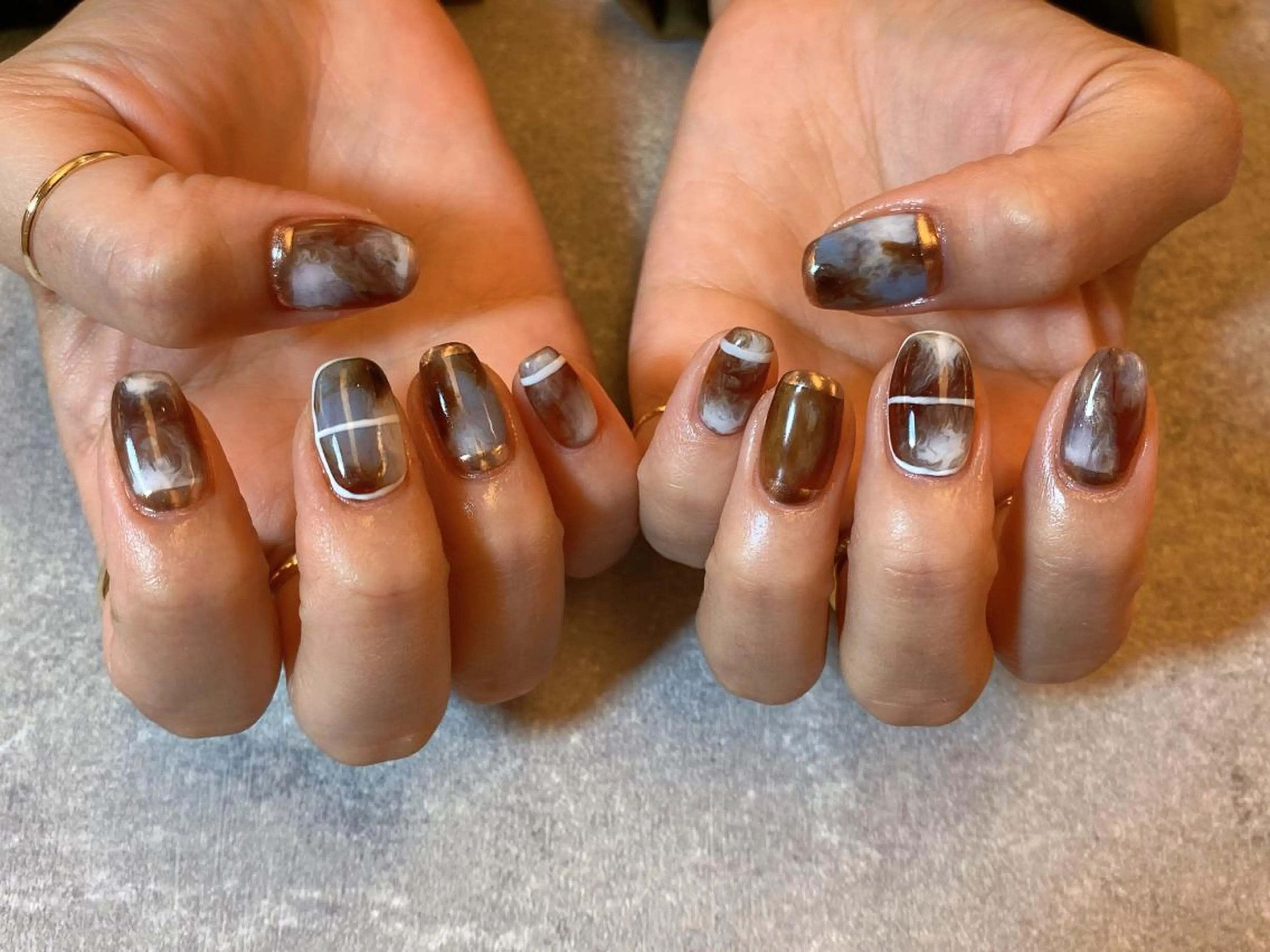 ネイル フットネイル フレンチネイル ジェルネイル ガラスフレンチ グラデーション YAGAWA NAOのネイルデザイン