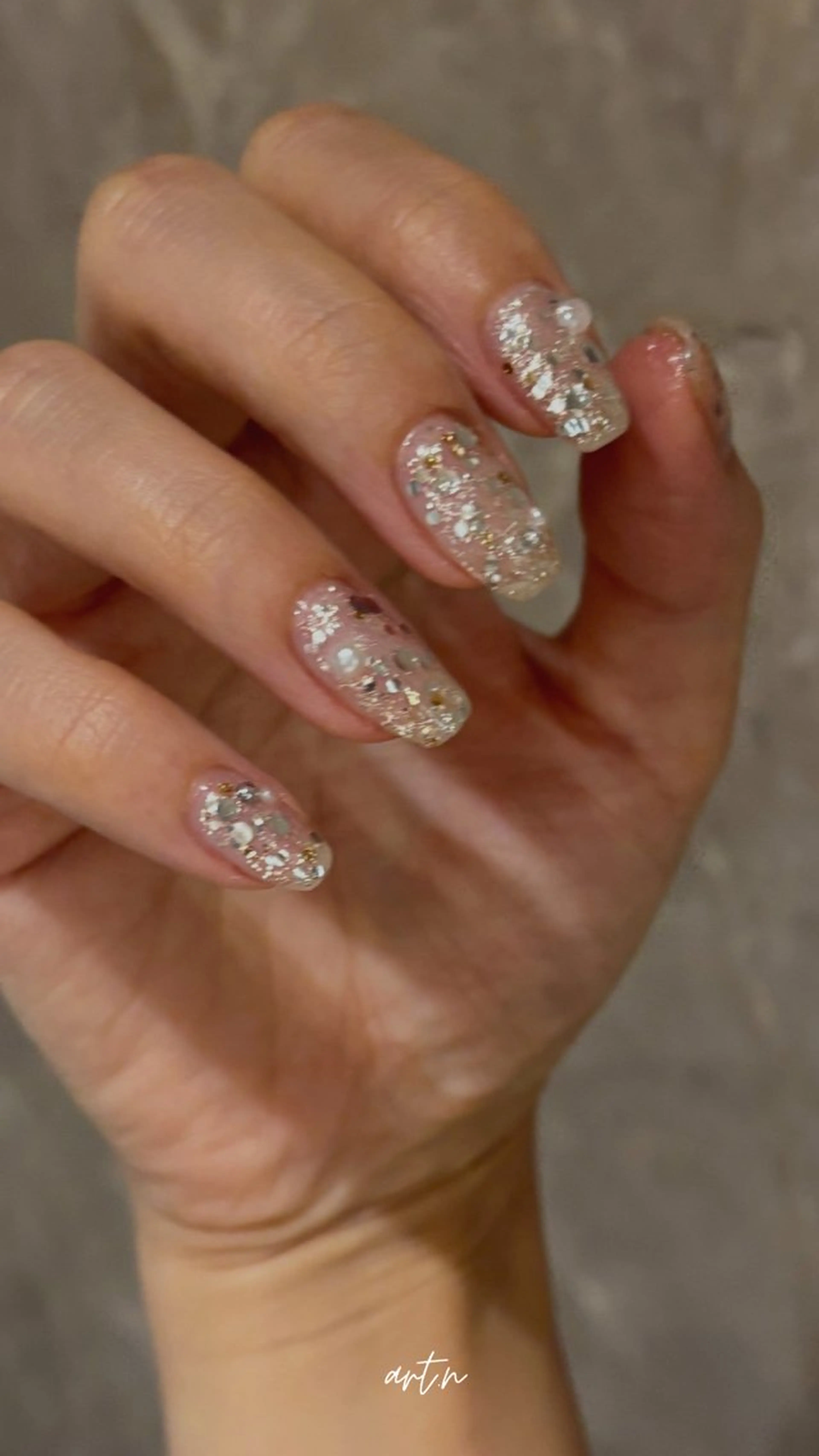 ネイル キラキラネイル Alba アルバのネイルデザイン