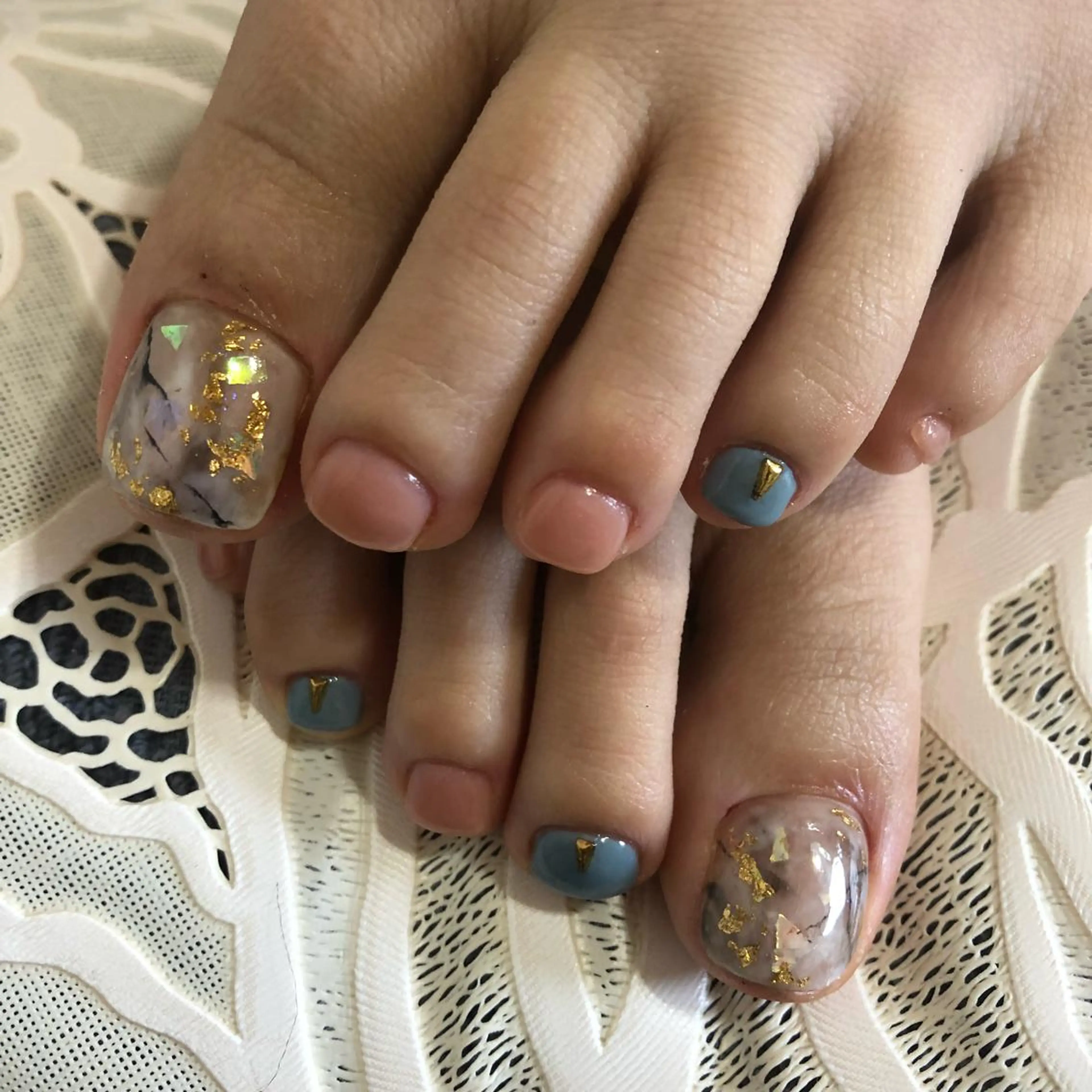 ネイル 大理石ネイル(マーブル) ニュアンスネイル 口コミ5.0 Mizuki.aのネイルデザイン