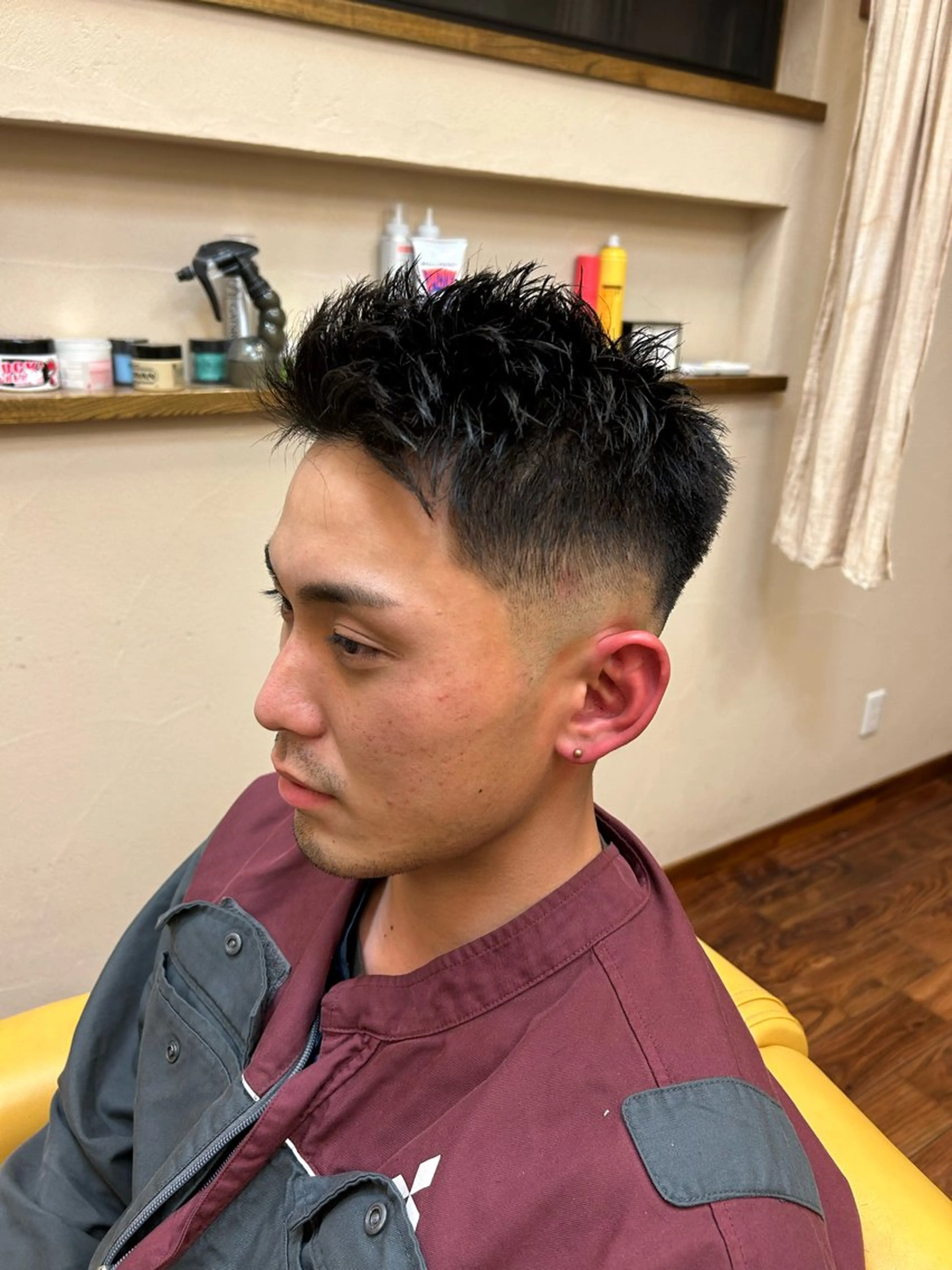 ショート メンズ フェードカット カット ヘアセット マスダ コウのヘアスタイル