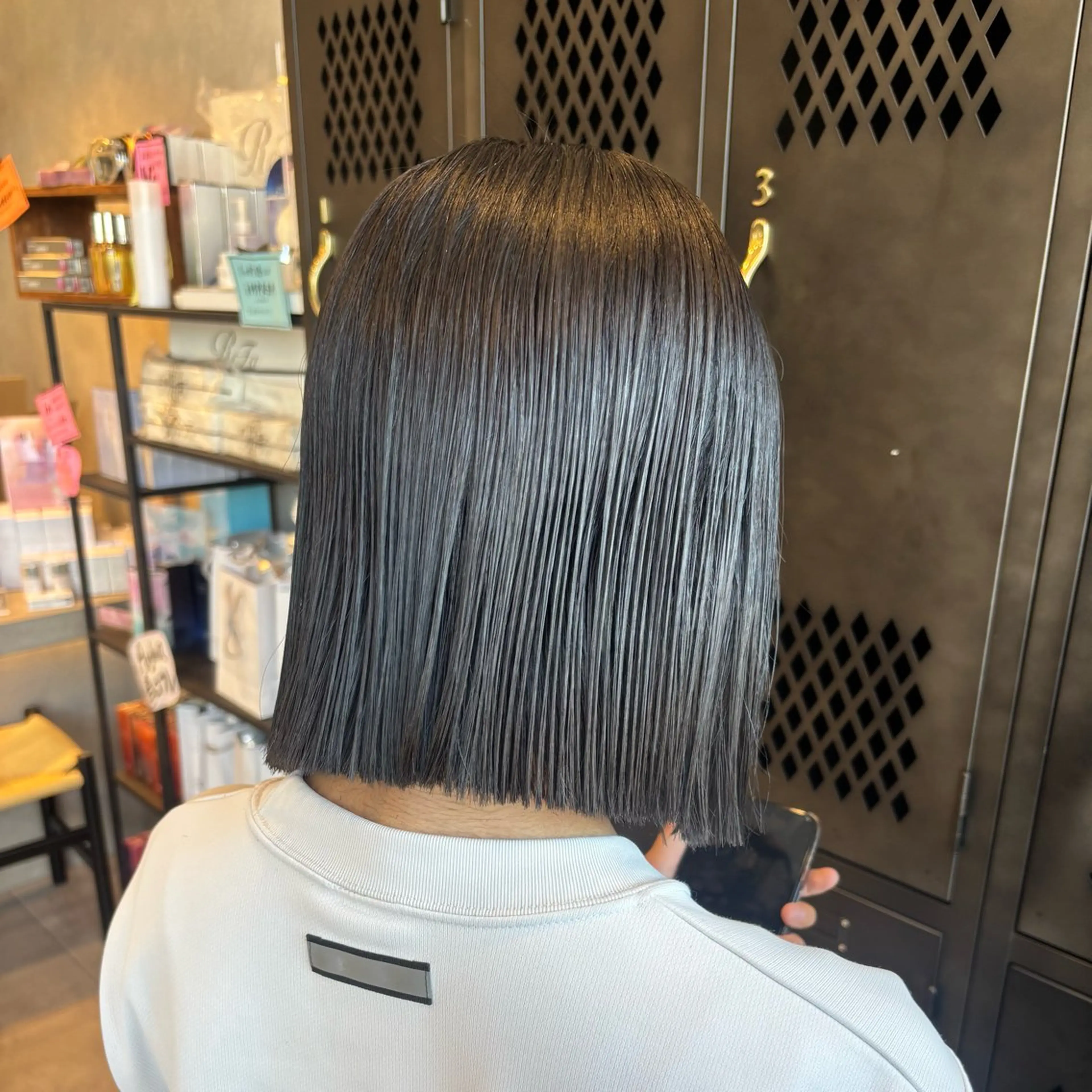ショート 心美/ブリーチなし 透明感カラーのヘアスタイル