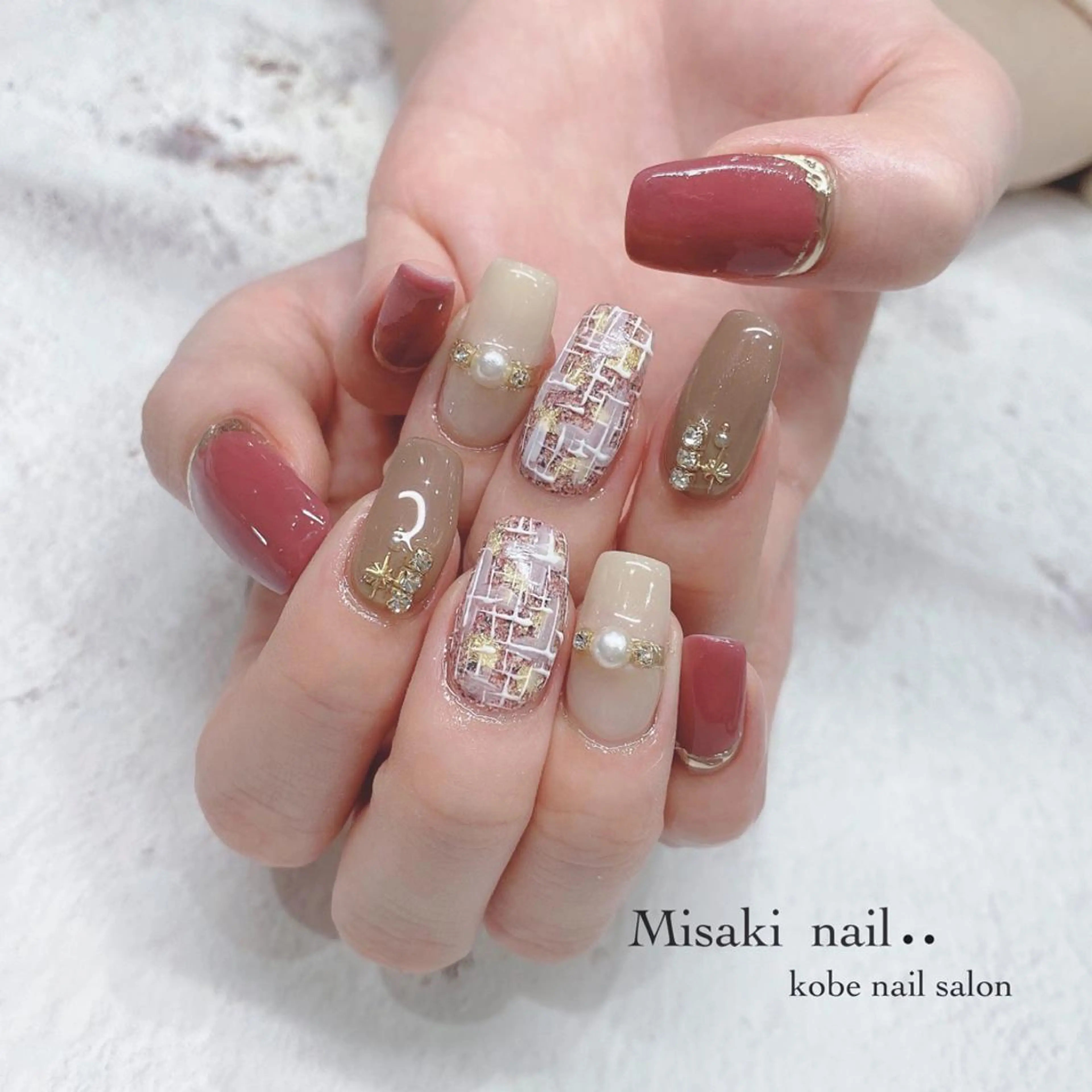 ネイル 韓国ネイル ワンホンネイル ハンドネイル nailsalon miinailsのネイルデザイン