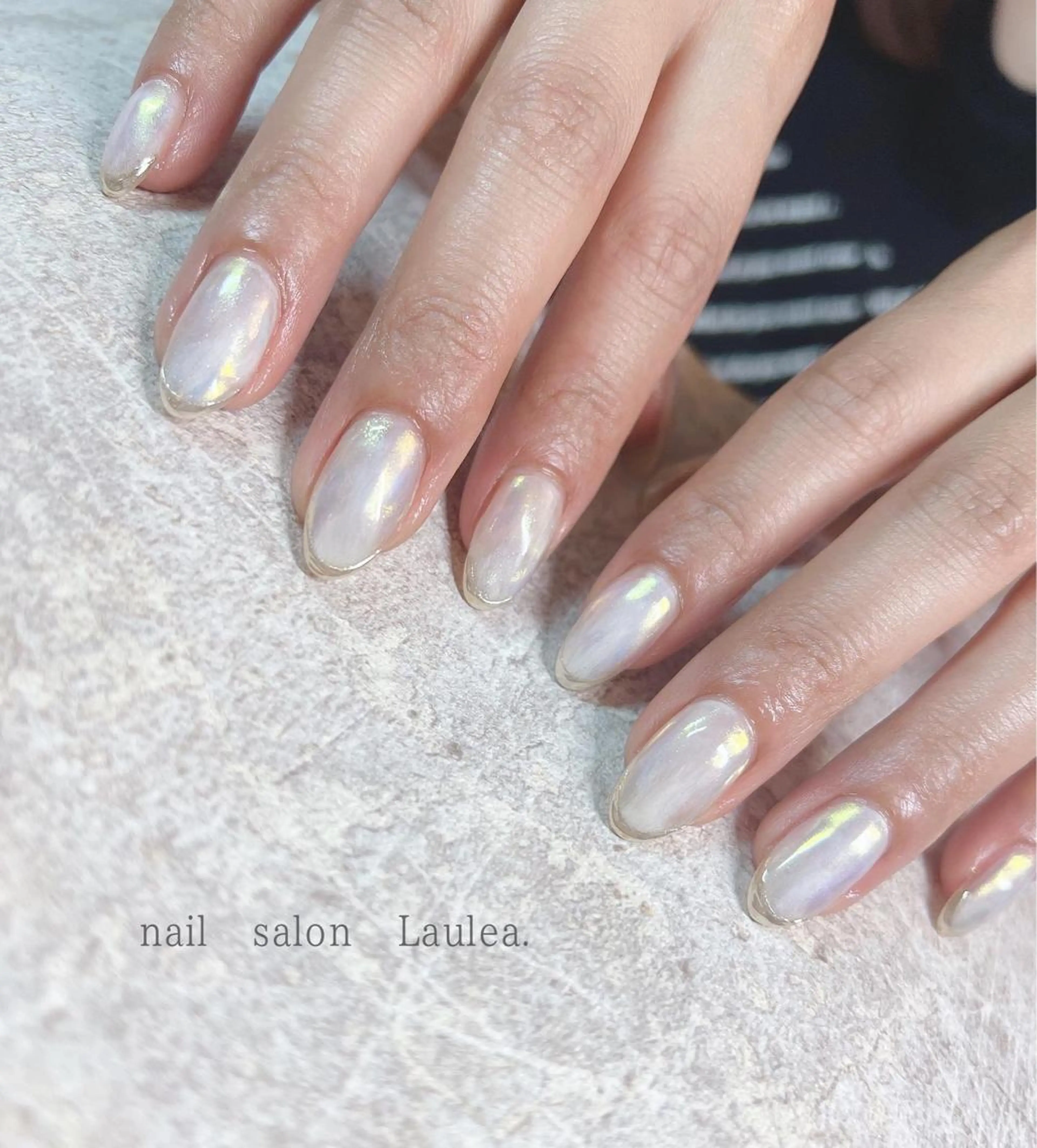 ネイル フレンチネイル ミラーネイル ニュアンスネイル nail salon Lauleaのネイルデザイン