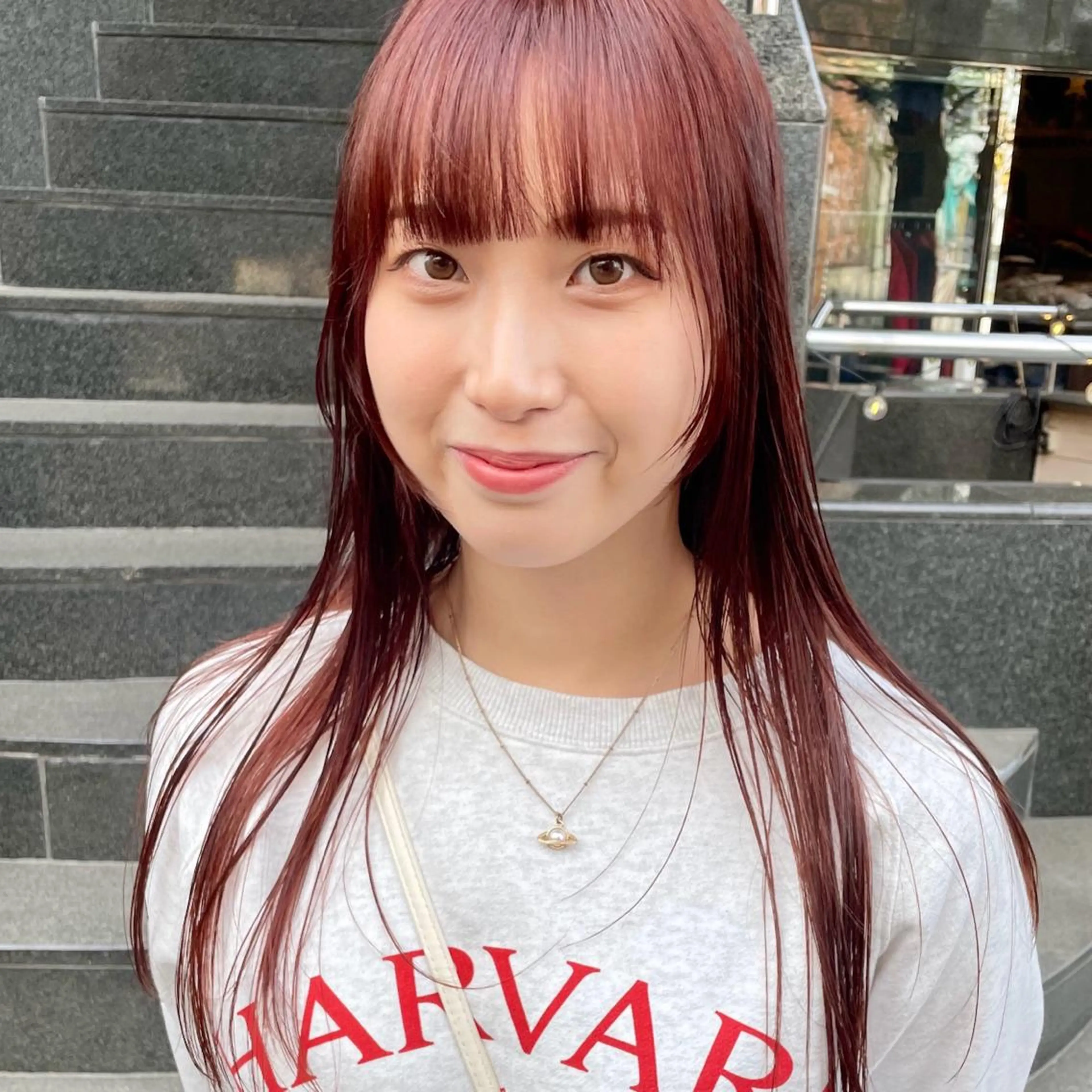 ロング カラー レイヤーカット カット ヘアカラー トリートメント 🍊暖色×顔周り 🍊cocoroのヘアスタイル