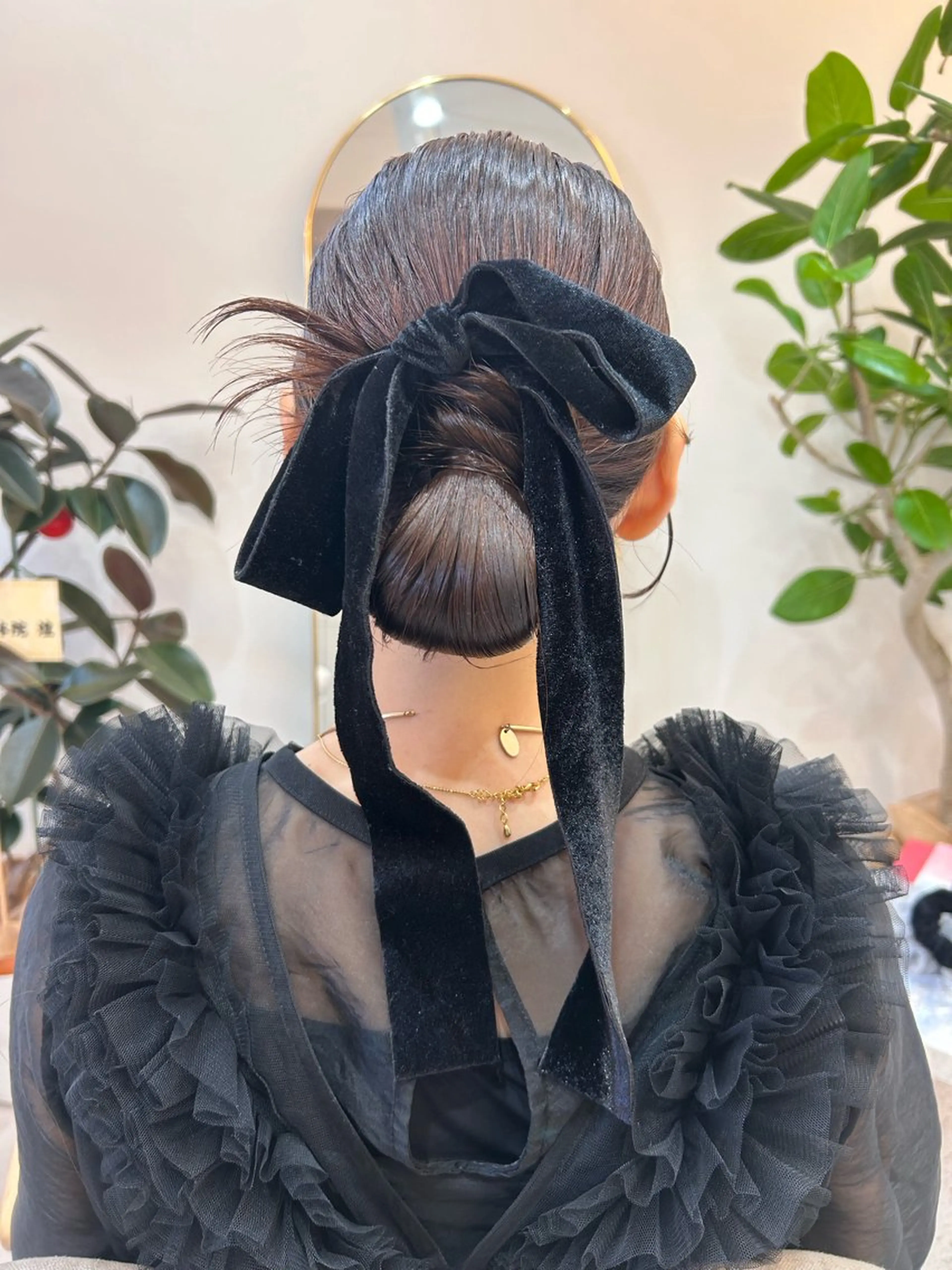 特別な日のヘアセットの写真