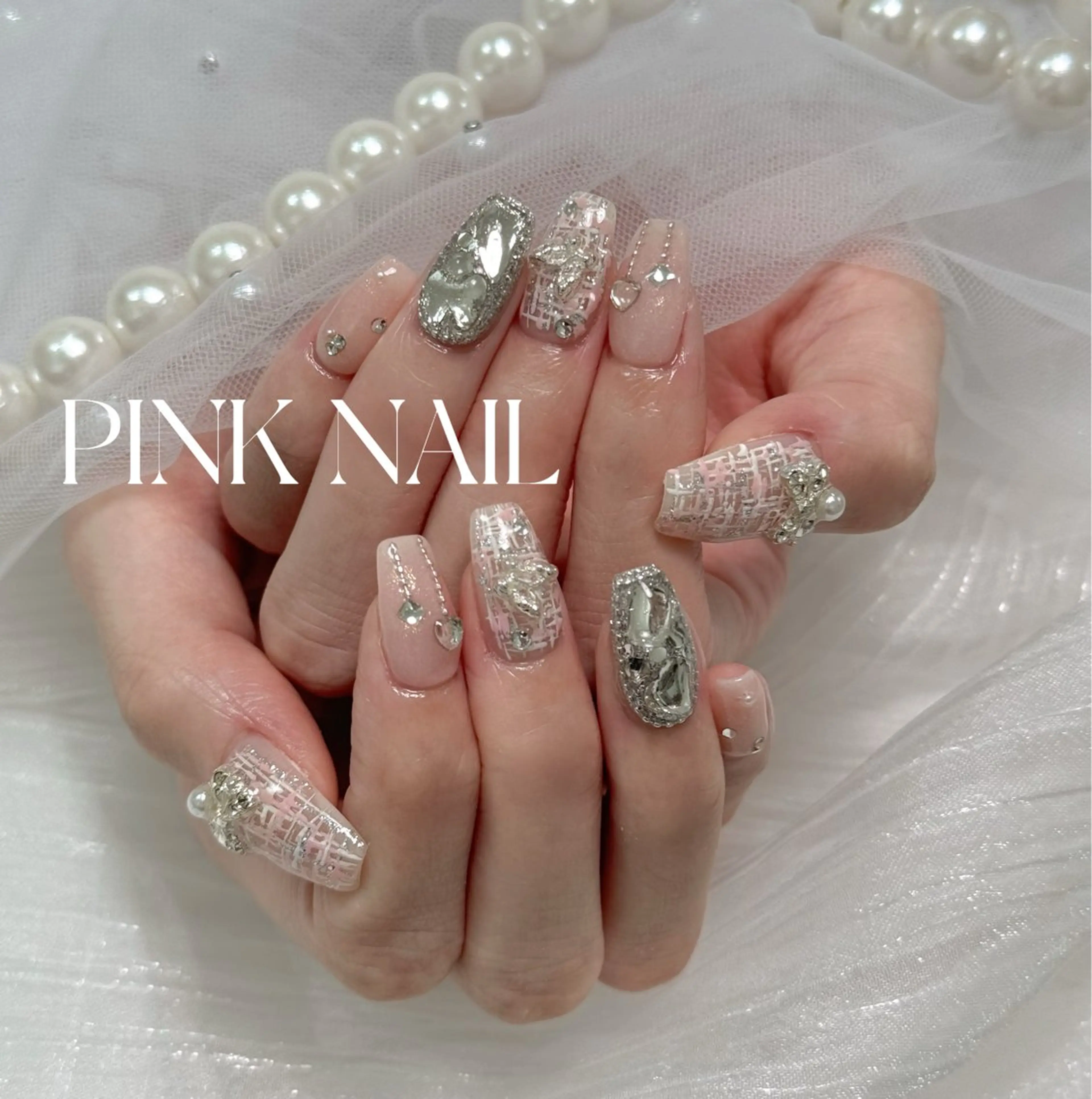 ネイル ハンドネイル pink nailのその他イメージ