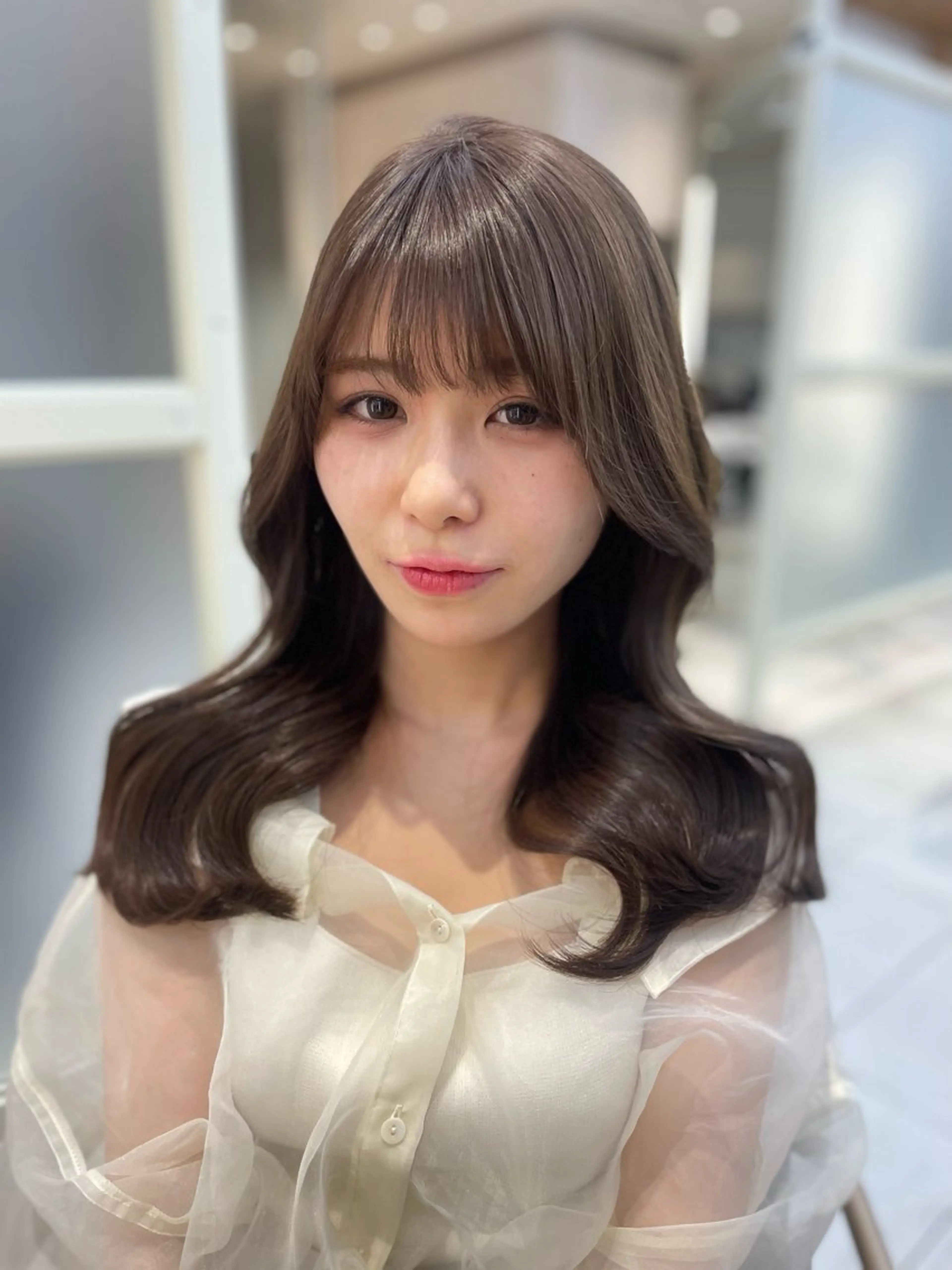 ミディアム レイヤー/顔周り /透明感/TAKUのヘアスタイル