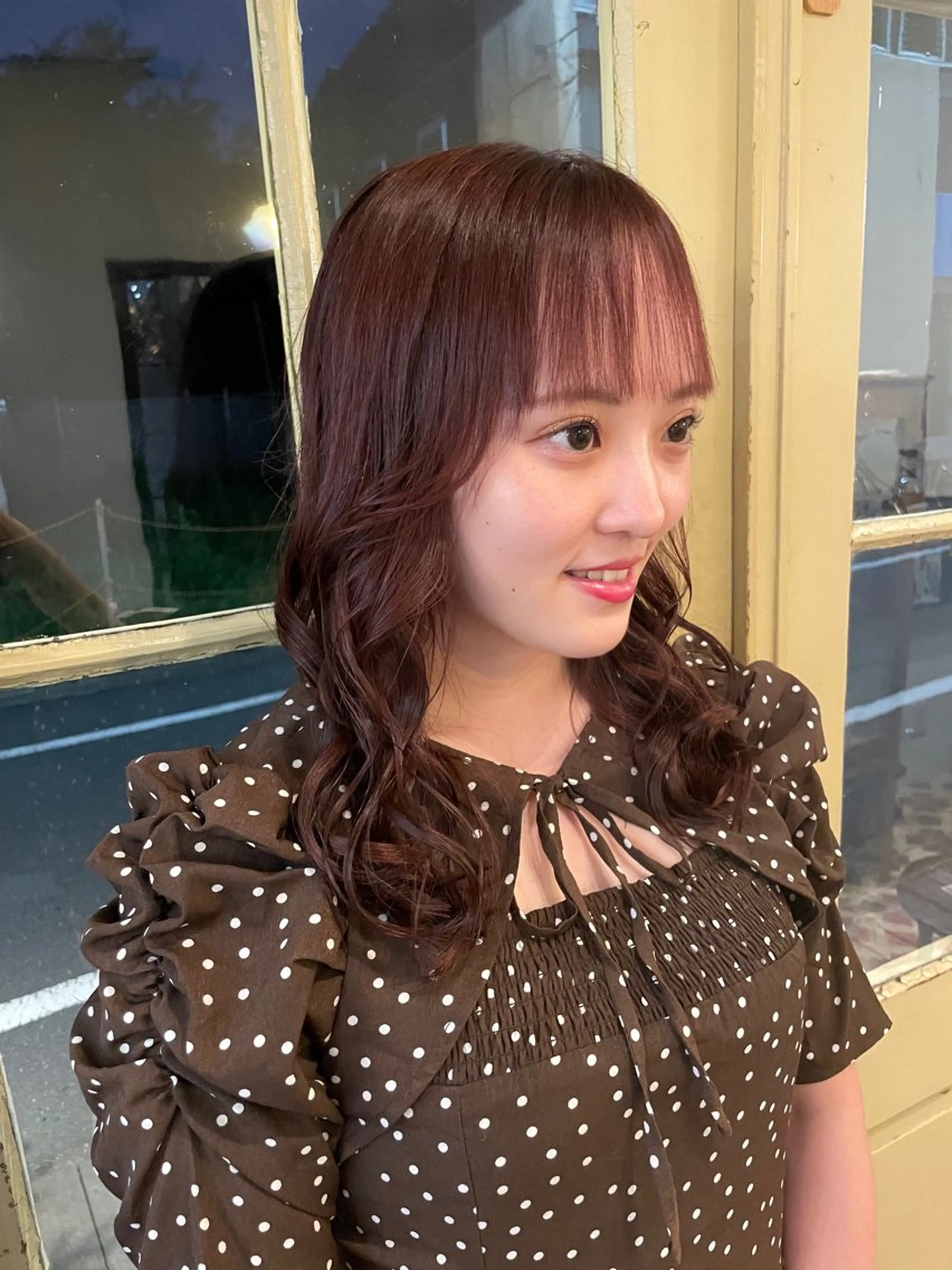 セミロング カラー KURIA‪‪*⋆ஐ ブリーチ/韓国ヘアのヘアスタイル