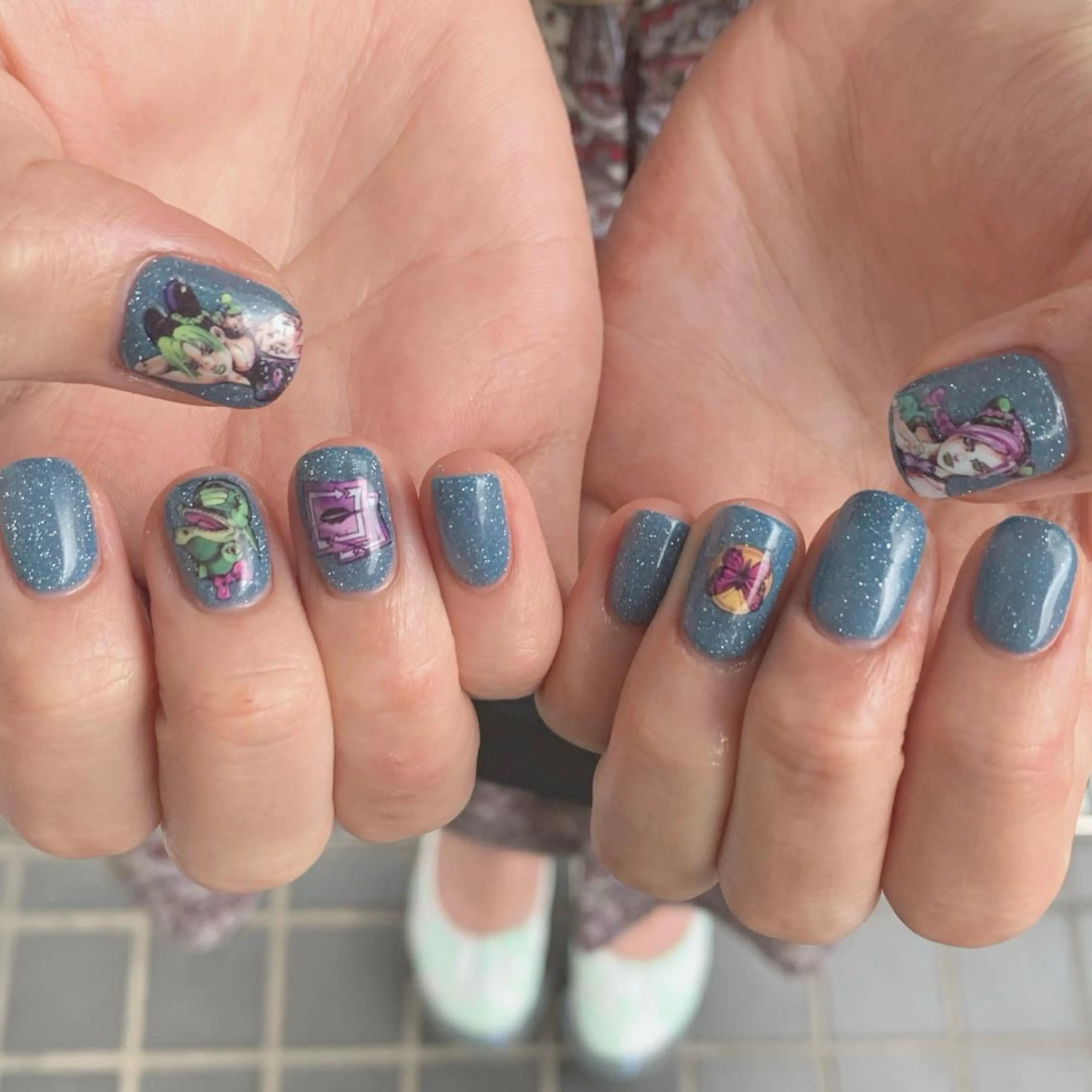 ネイル フラッシュネイル 持ち込み ハンドネイル 野島 千夏のネイルデザイン