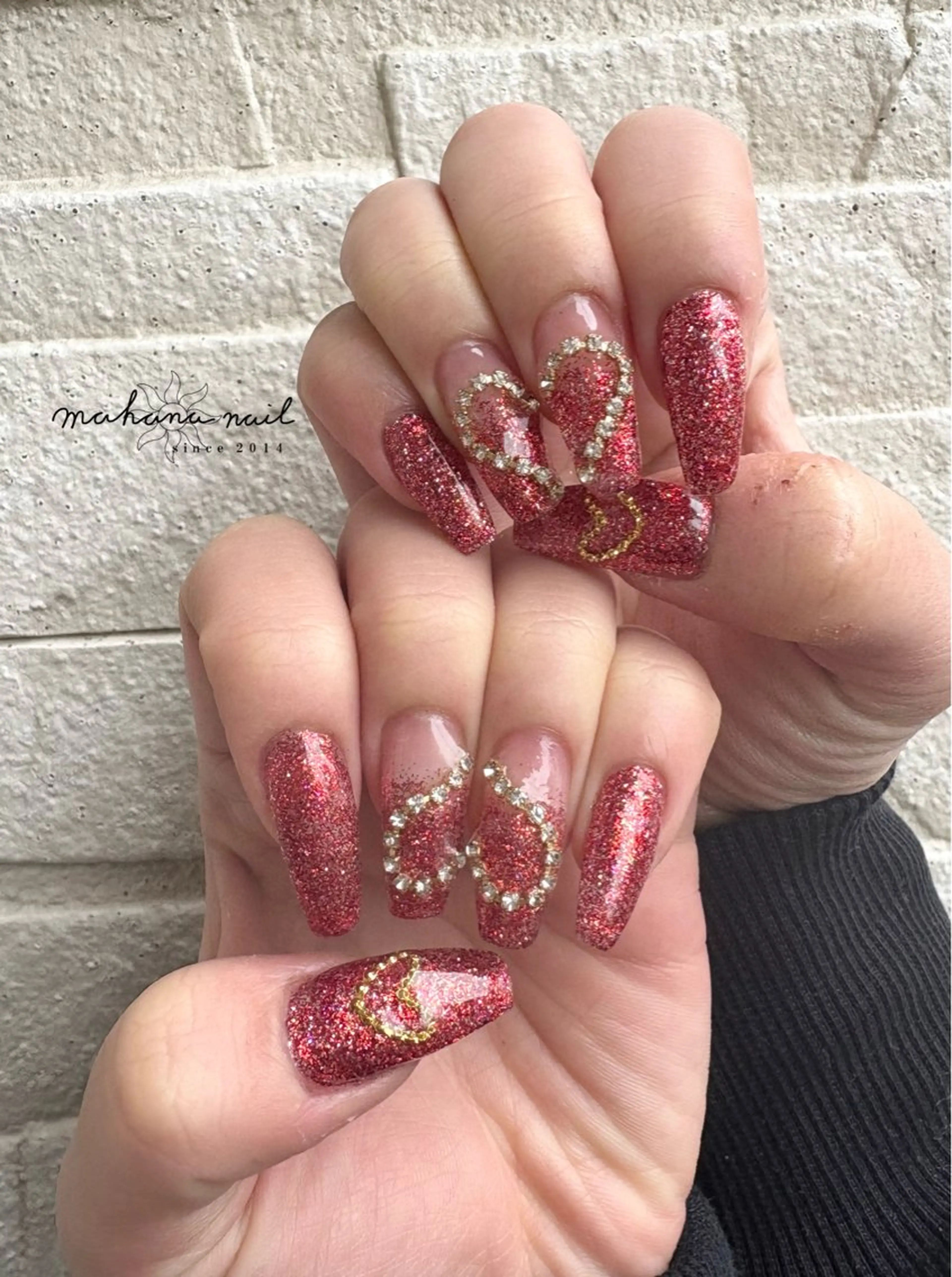ネイル ロングネイル ハンドネイル mahana nailのネイルデザイン