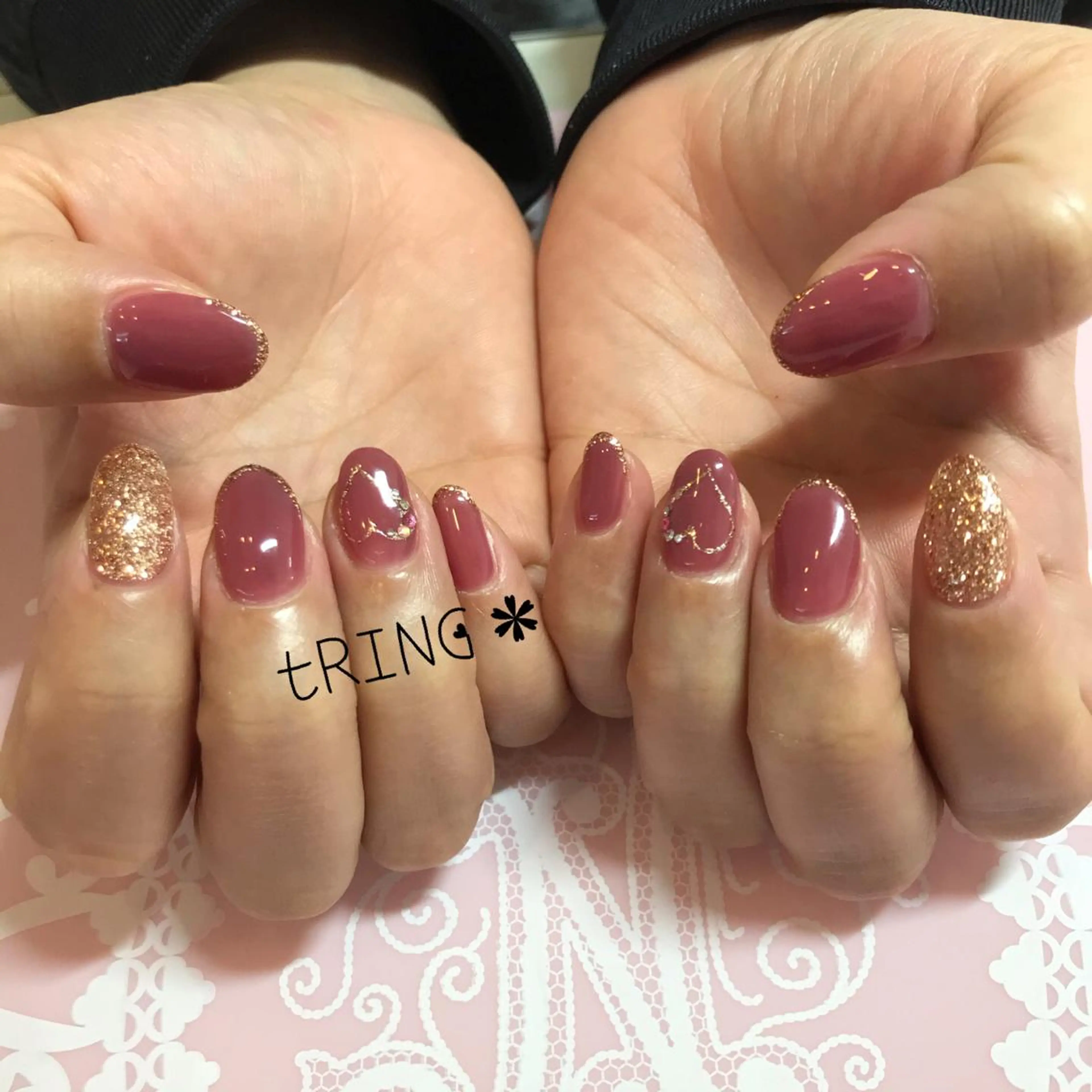 ネイル ハンドネイル tRING＊ しいの木台のネイルデザイン
