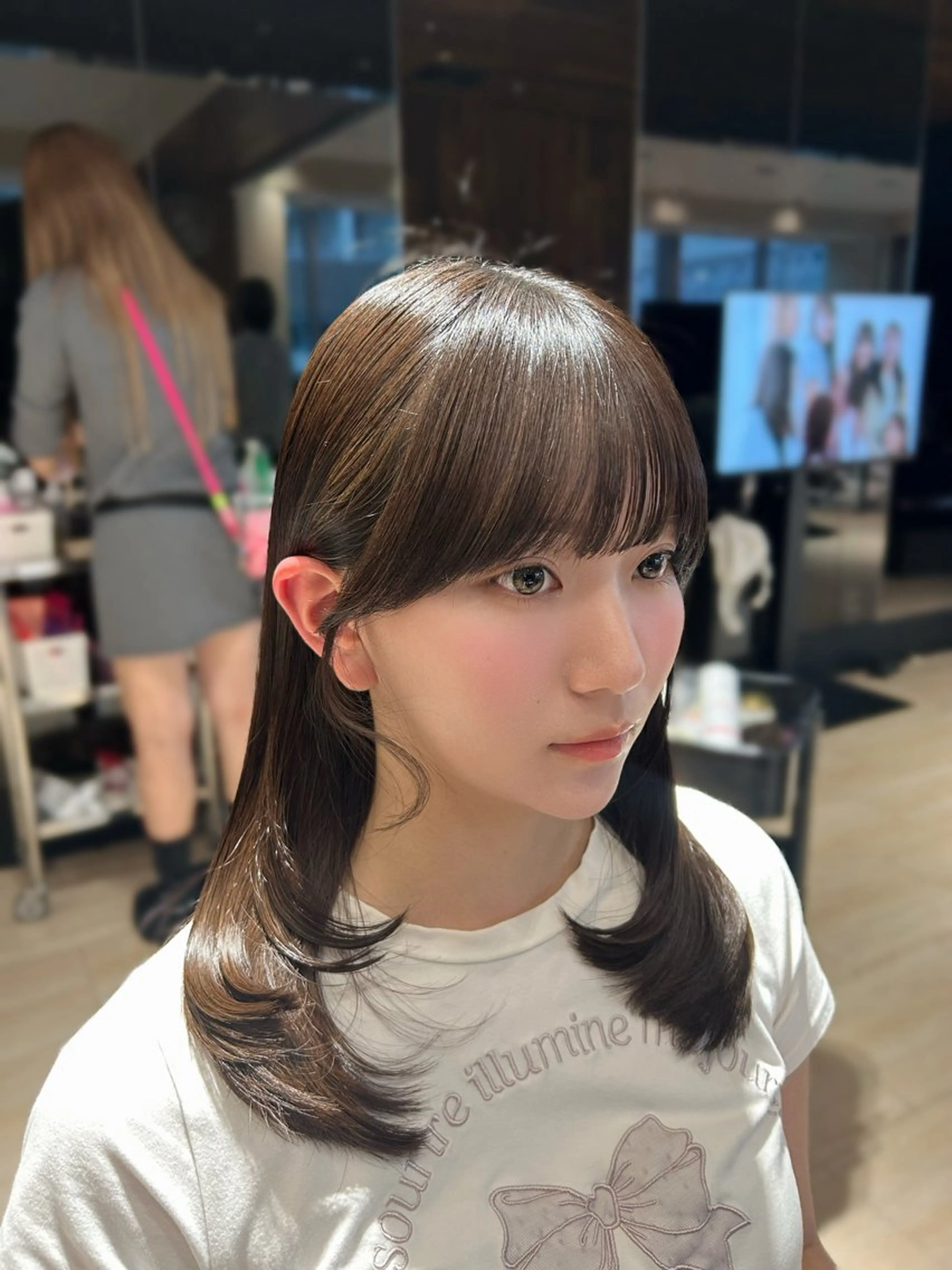 ミディアム カット ヘアセット 🎀大竹美侑／顔まわ りカット／レイヤーのヘアスタイル