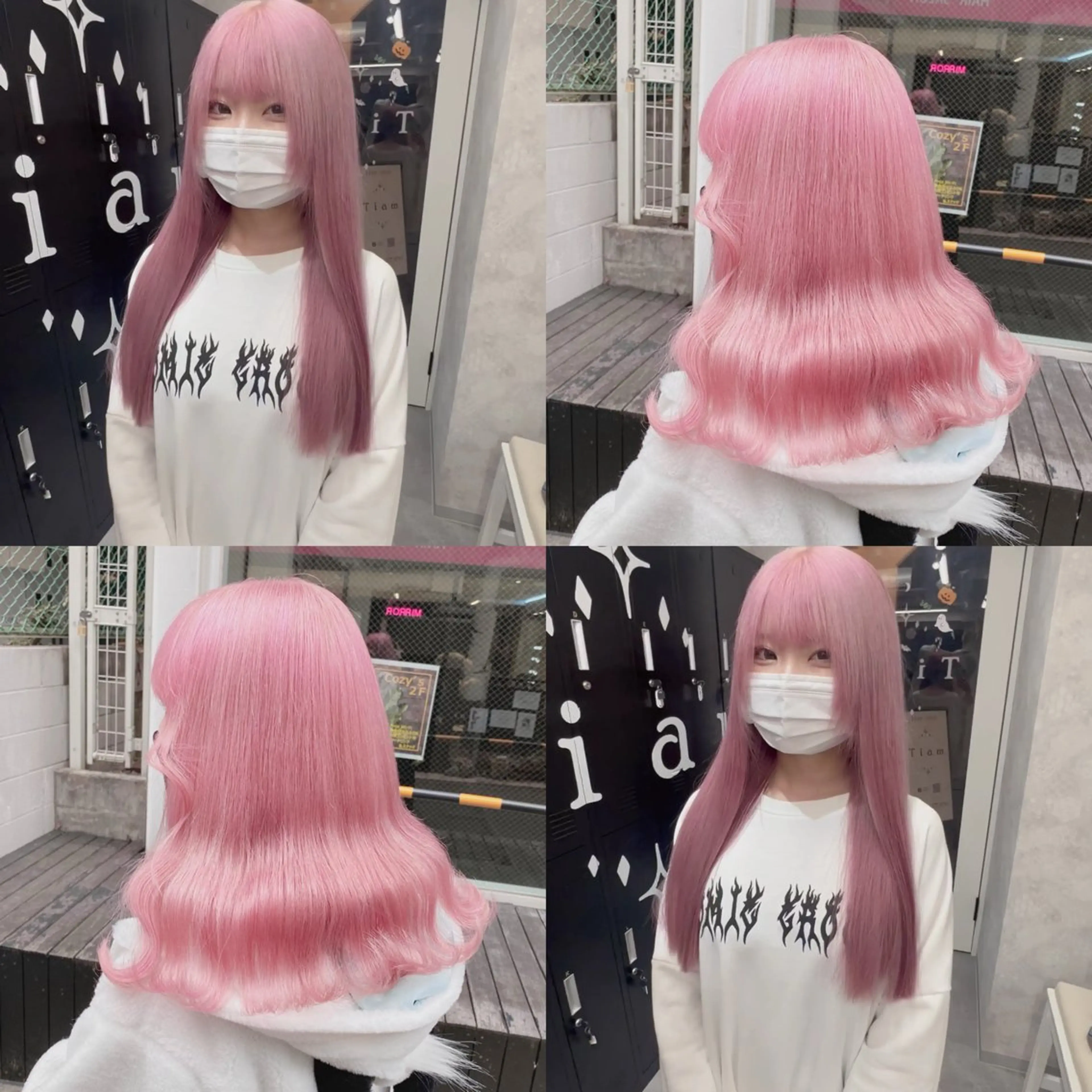 ロング カラー ピンク🎀/艶カラー /SAKURA🎀のヘアスタイル