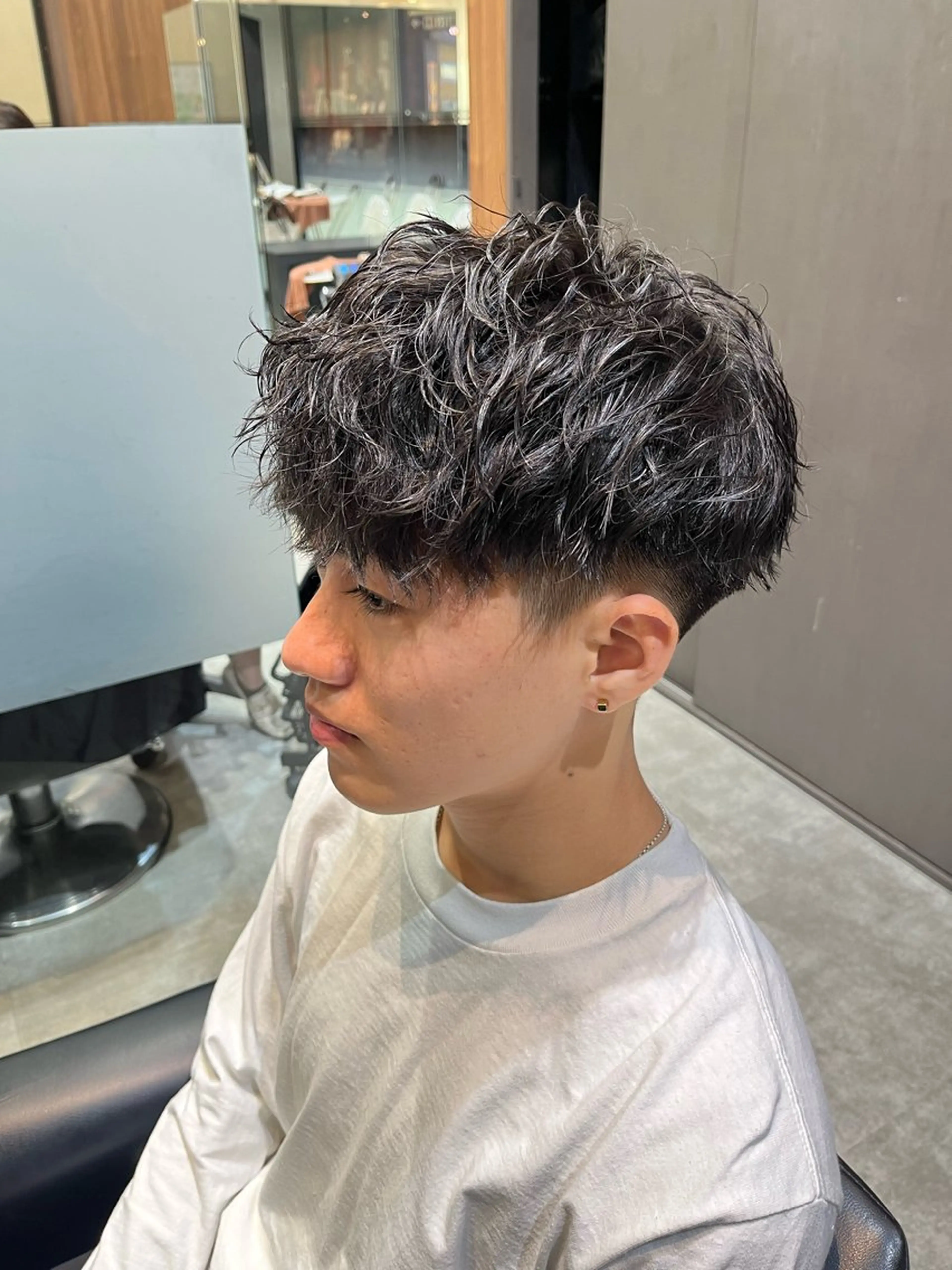 ショート メンズ メンズパーマ カット パーマ 玉城 和磨のヘアスタイル