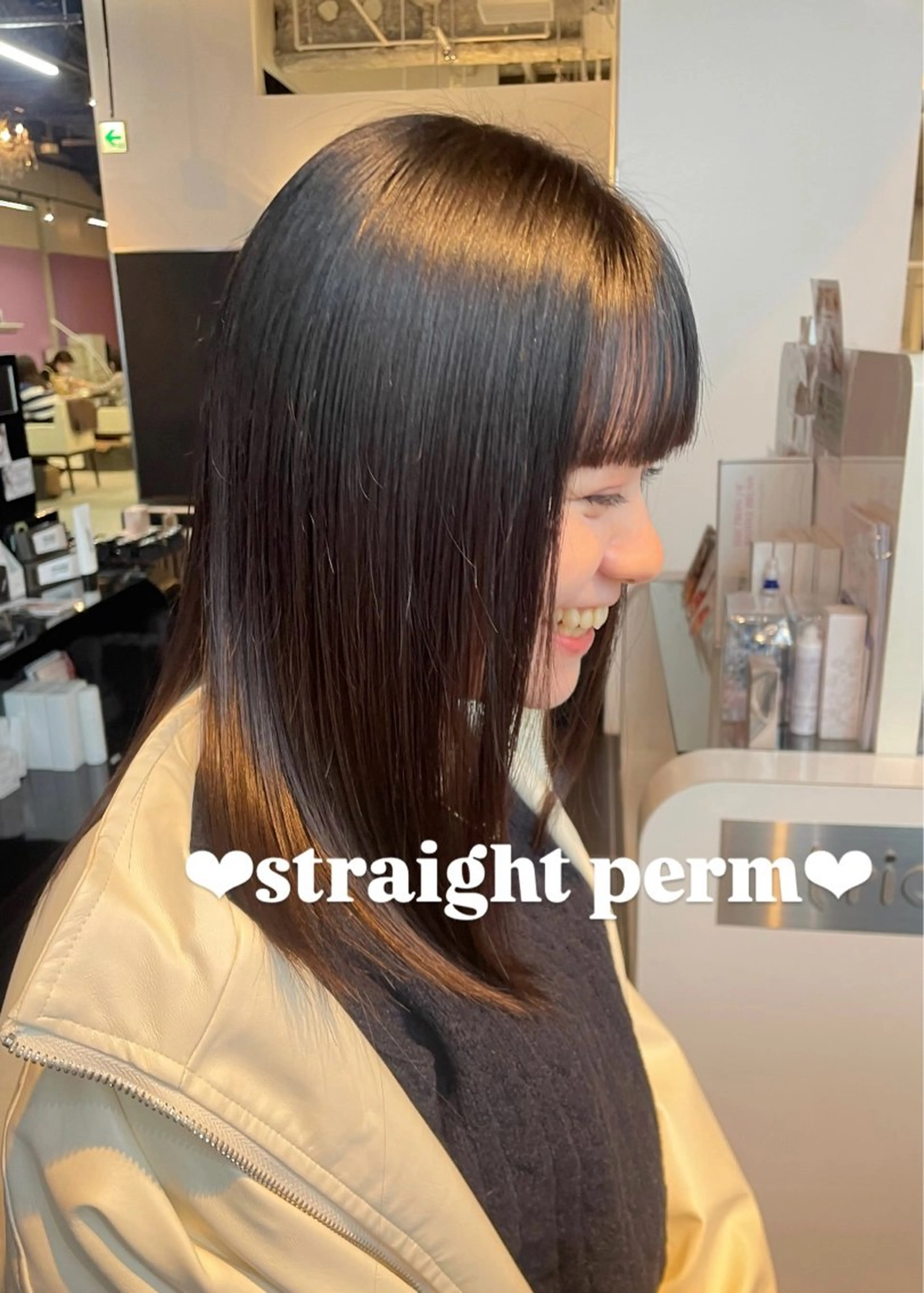 ☔️うねり解消‪‪❤︎‬ストレートパーマ☔️【シャンプーブロー込み】の写真