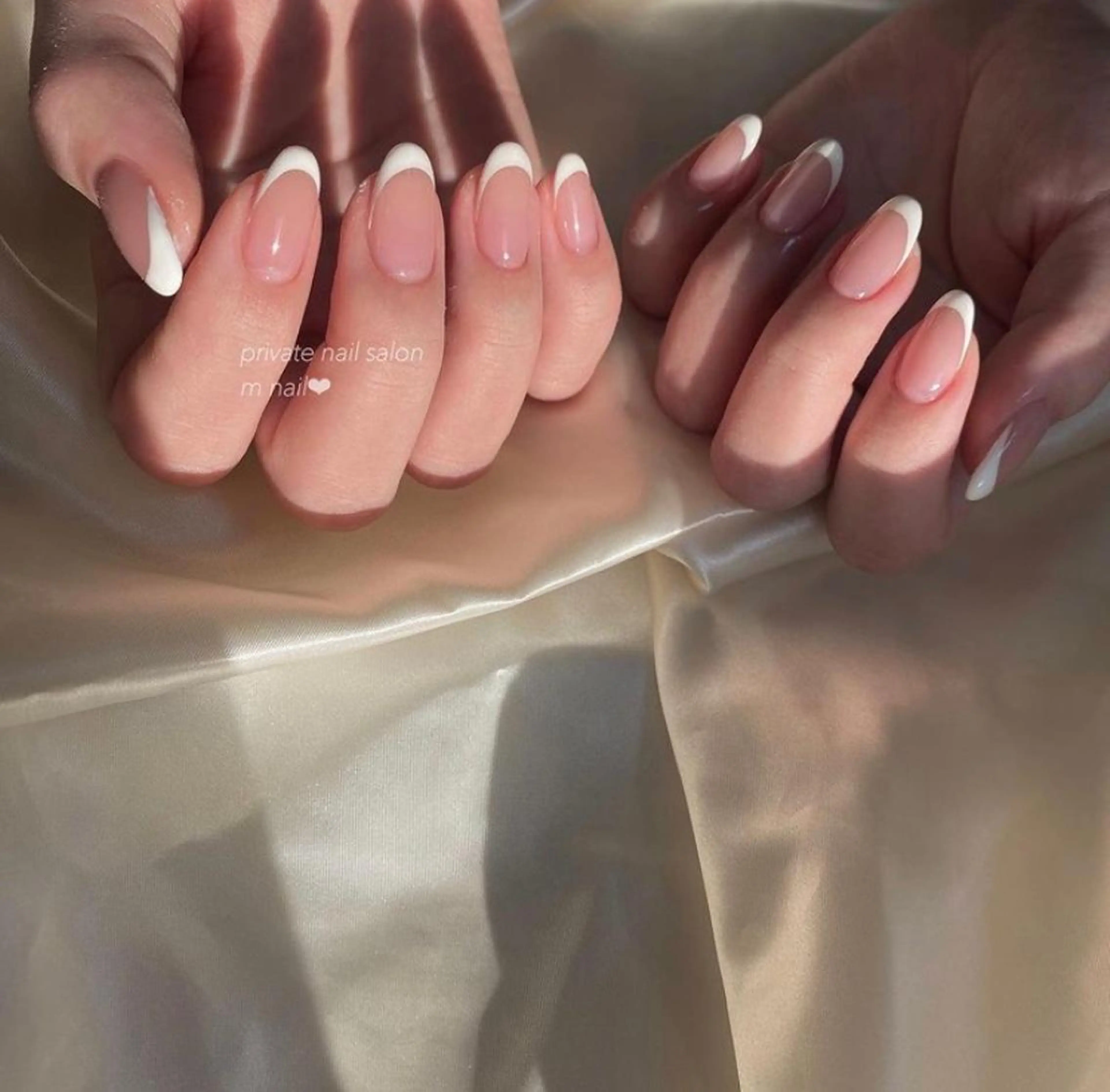 ネイル フレンチネイル ハンドネイル 小河原 舞のネイルデザイン