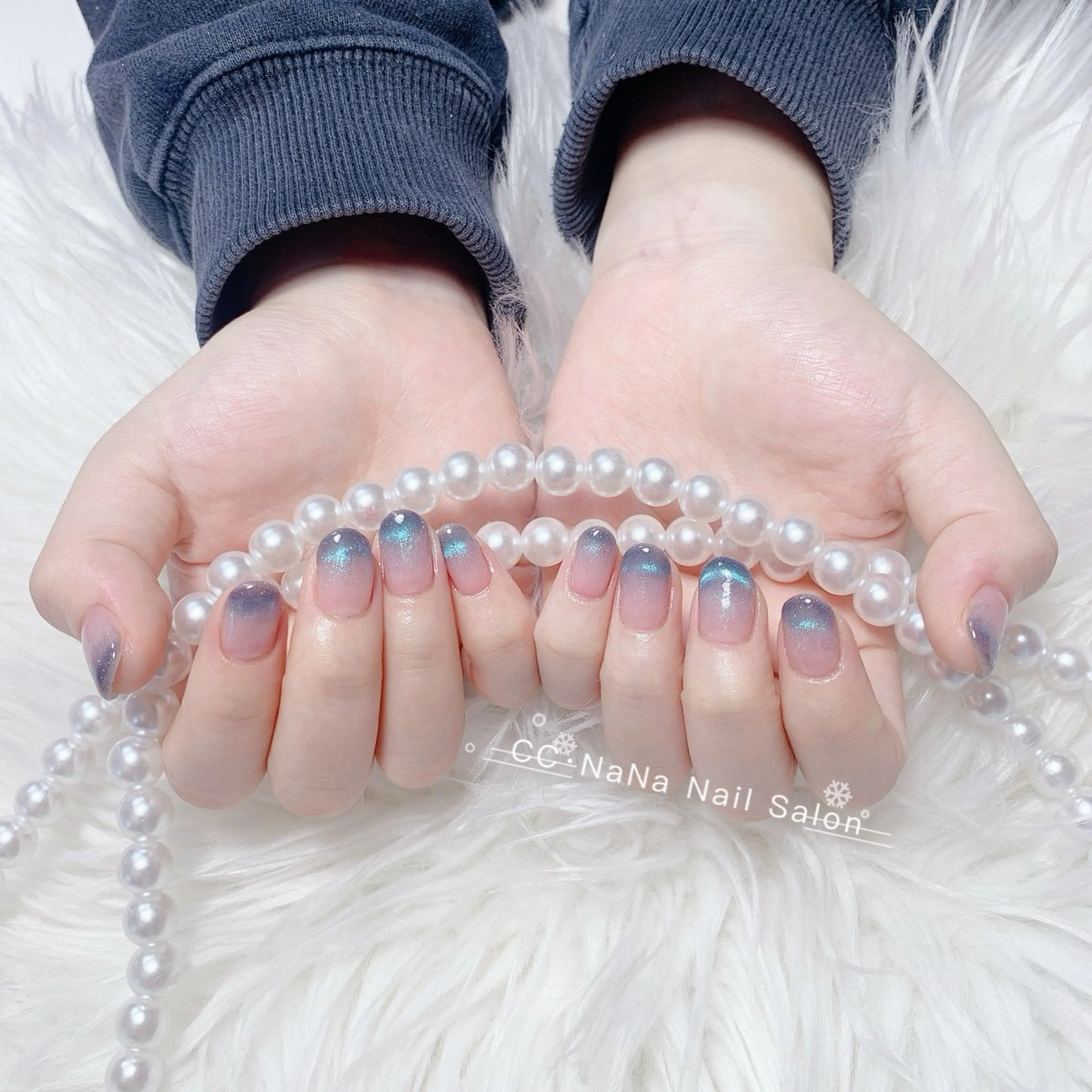 ネイル チークネイル フラッシュネイル ハート キラキラネイル 韓国ネイル ハンドネイル 💎CC・NaNa 韓国風ネイル🌙Cのネイルデザイン