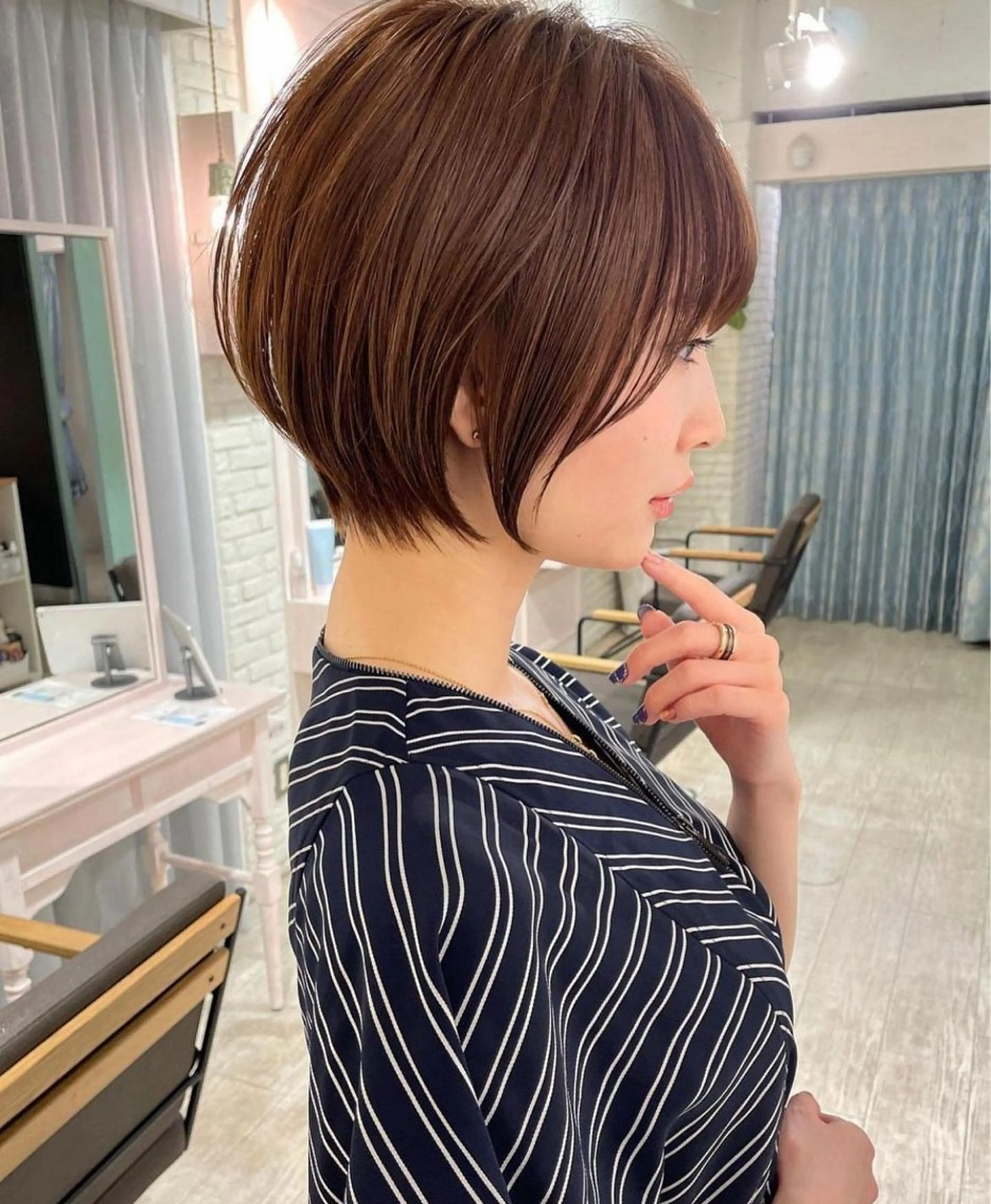 ショート ショートボブ ボブ ショートヘア カット ヘアカラー 透明感カラー　中嶋 将城のヘアスタイル