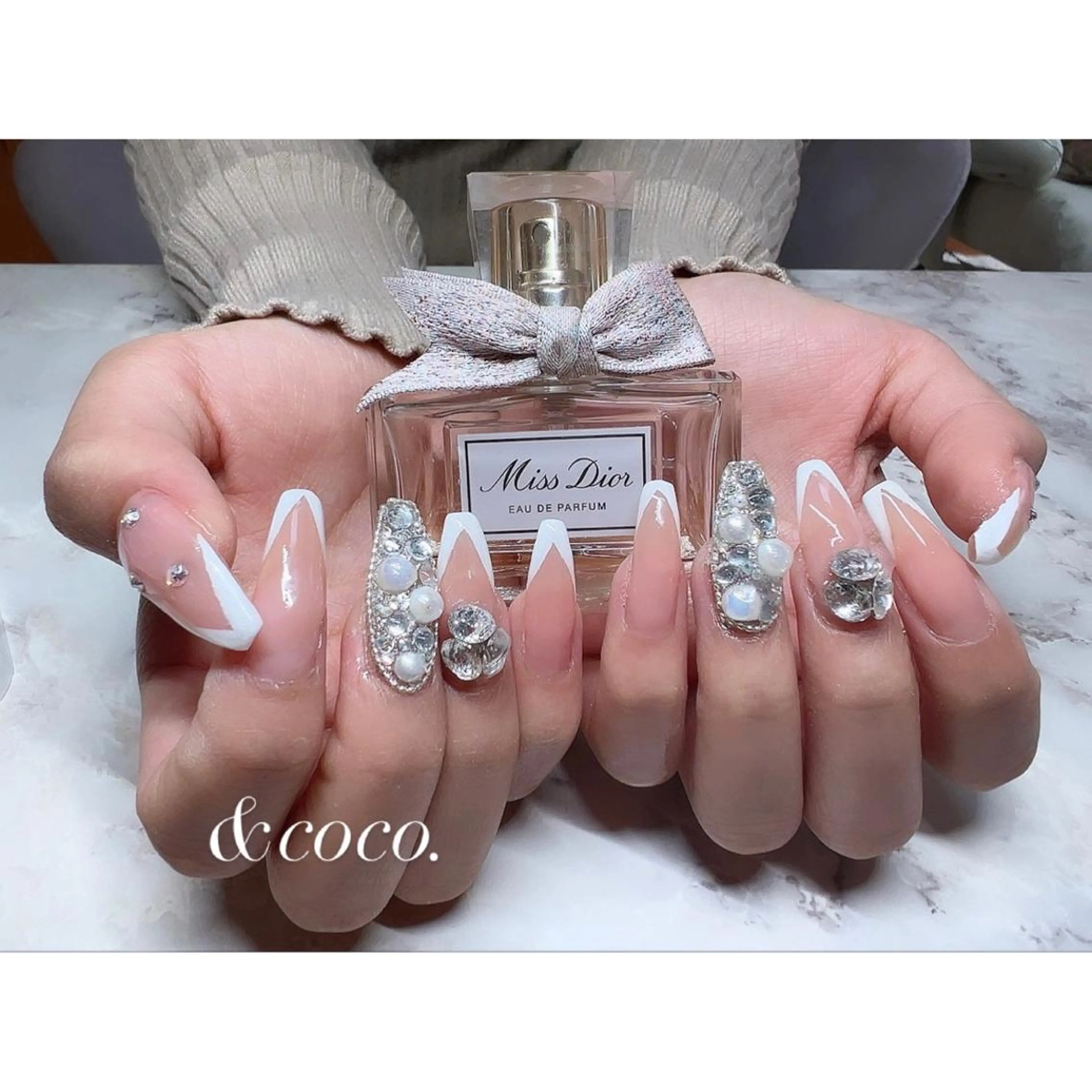 hand nail (長さ出し10本)デザインやり放題💅当店オフ有りの写真