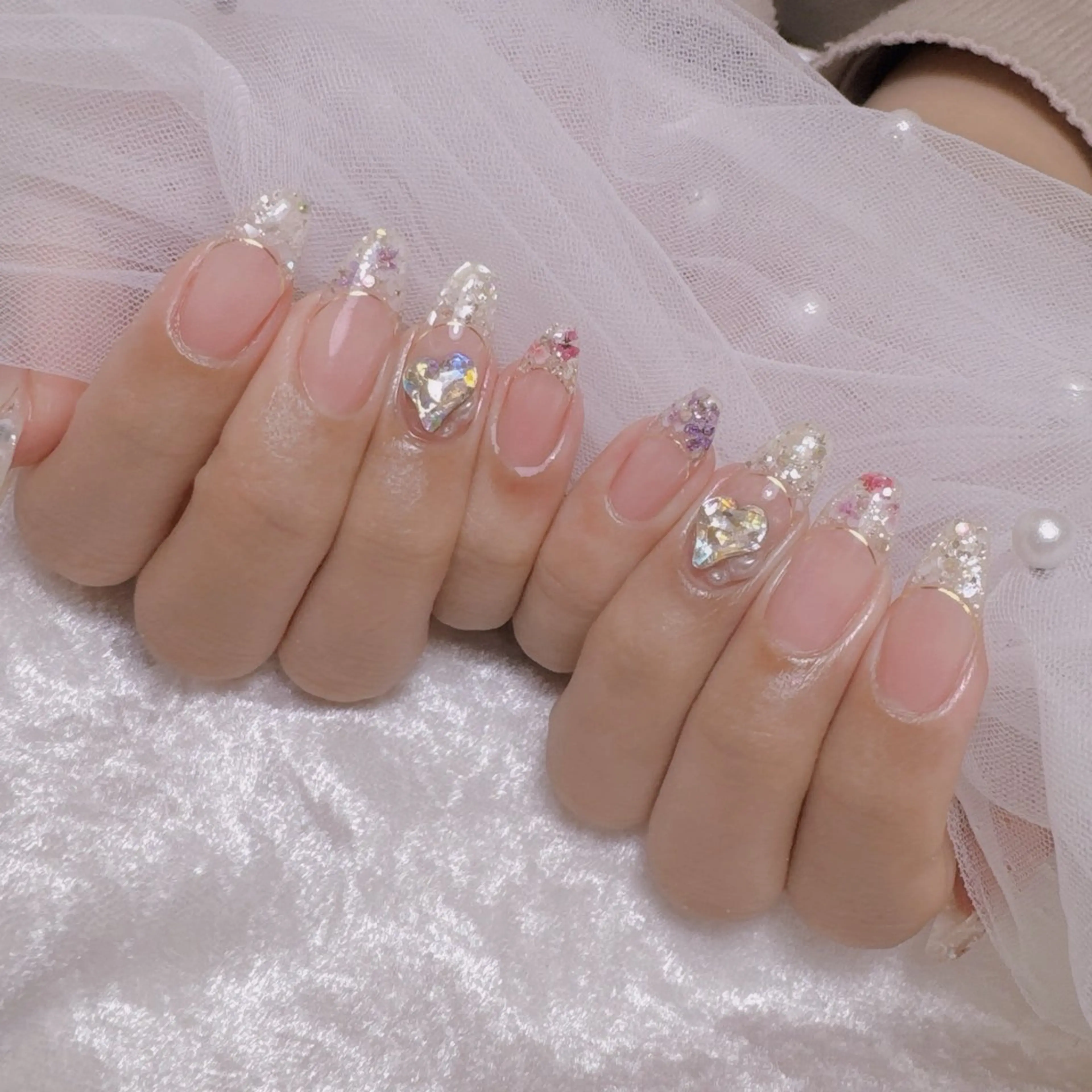 ネイル 韓国ネイル ワンホンネイル ハンドネイル nailsalon miinailsのネイルデザイン