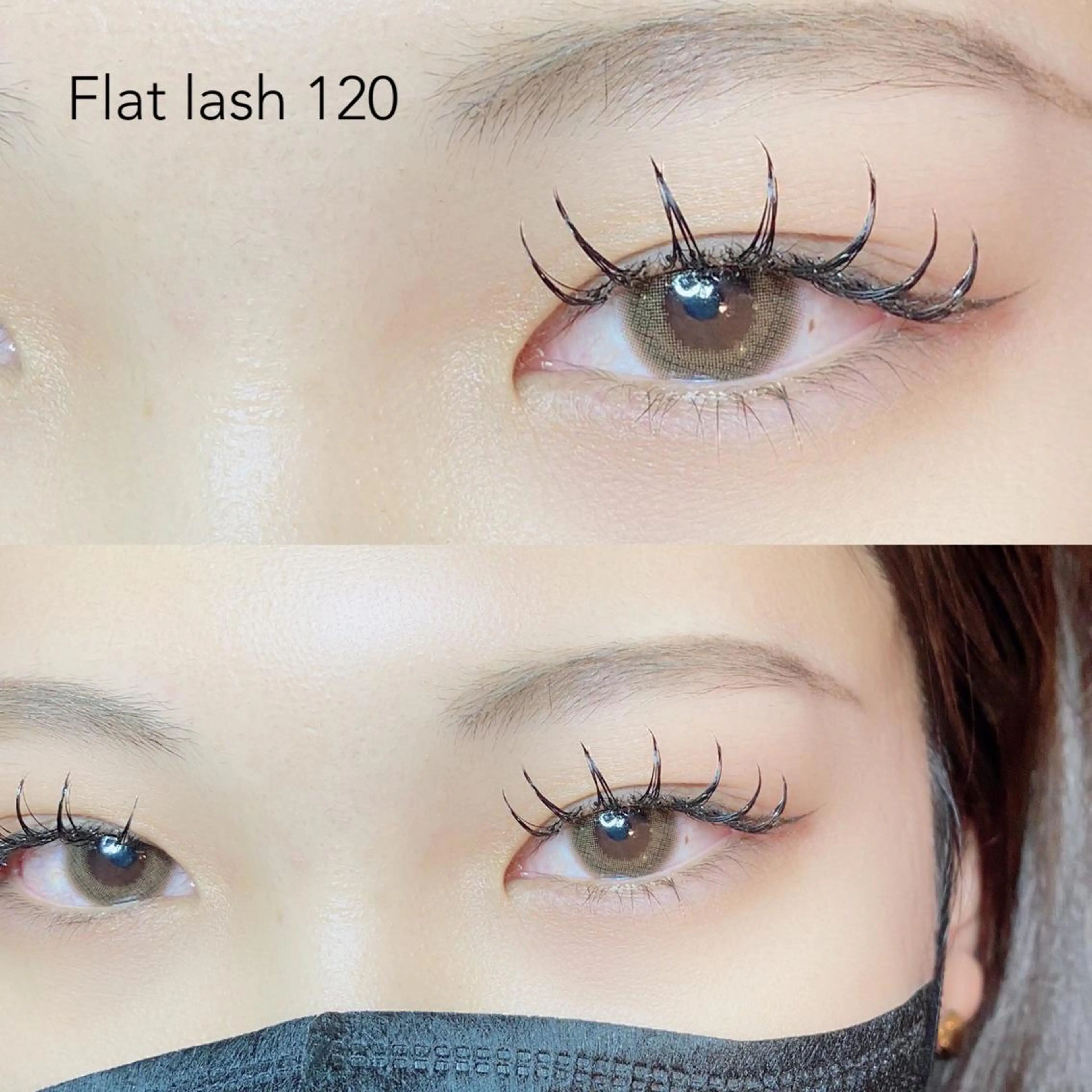 マツエク・マツパ 束感まつ毛 フラットラッシュ マツエク LaLa Peachのマツエク・マツパデザイン