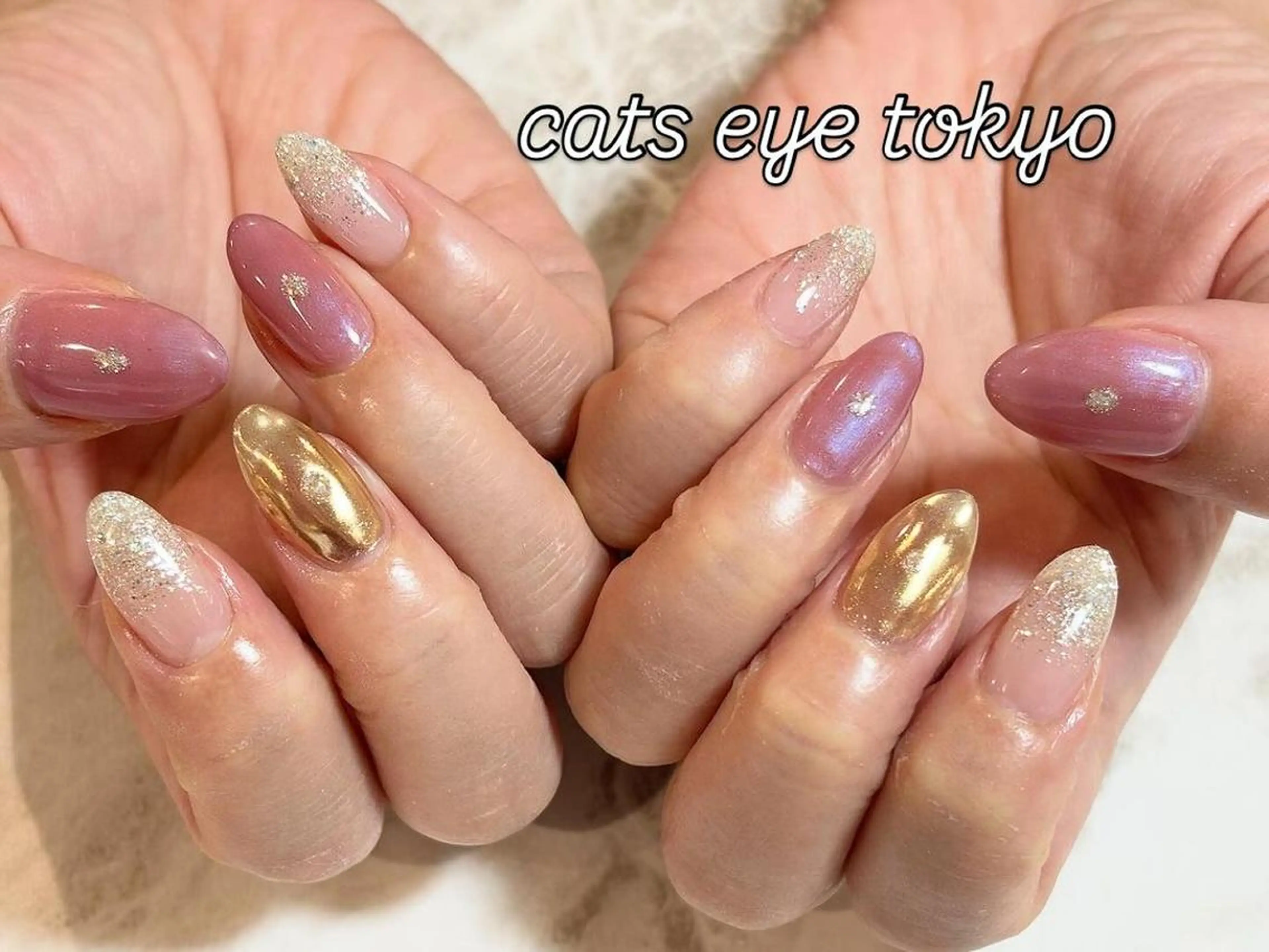 ネイル アートネイル ジェルネイル マグネットネイル ミラーネイル ニュアンスネイル Cat's eye TOKYO 新宿店のネイルデザイン