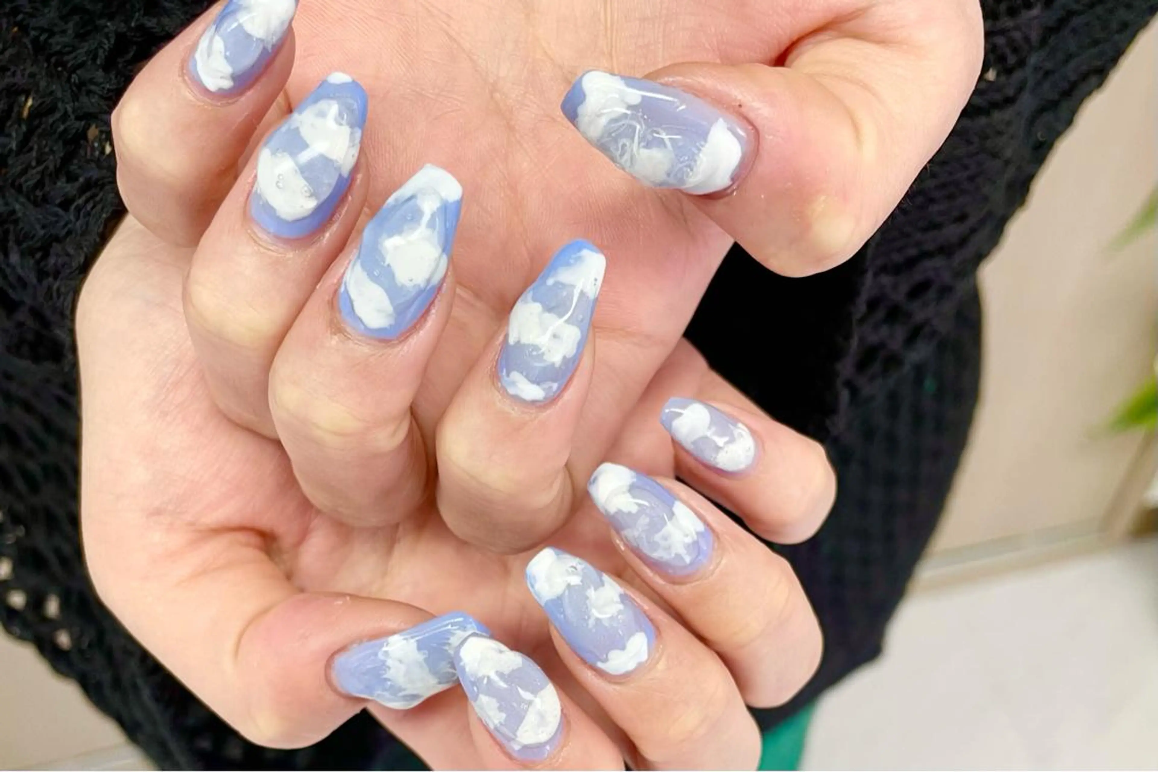 ネイル ハンドネイル 大阪福島韓国束感まつ げ Sayaka🤍のマツエク・マツパデザイン