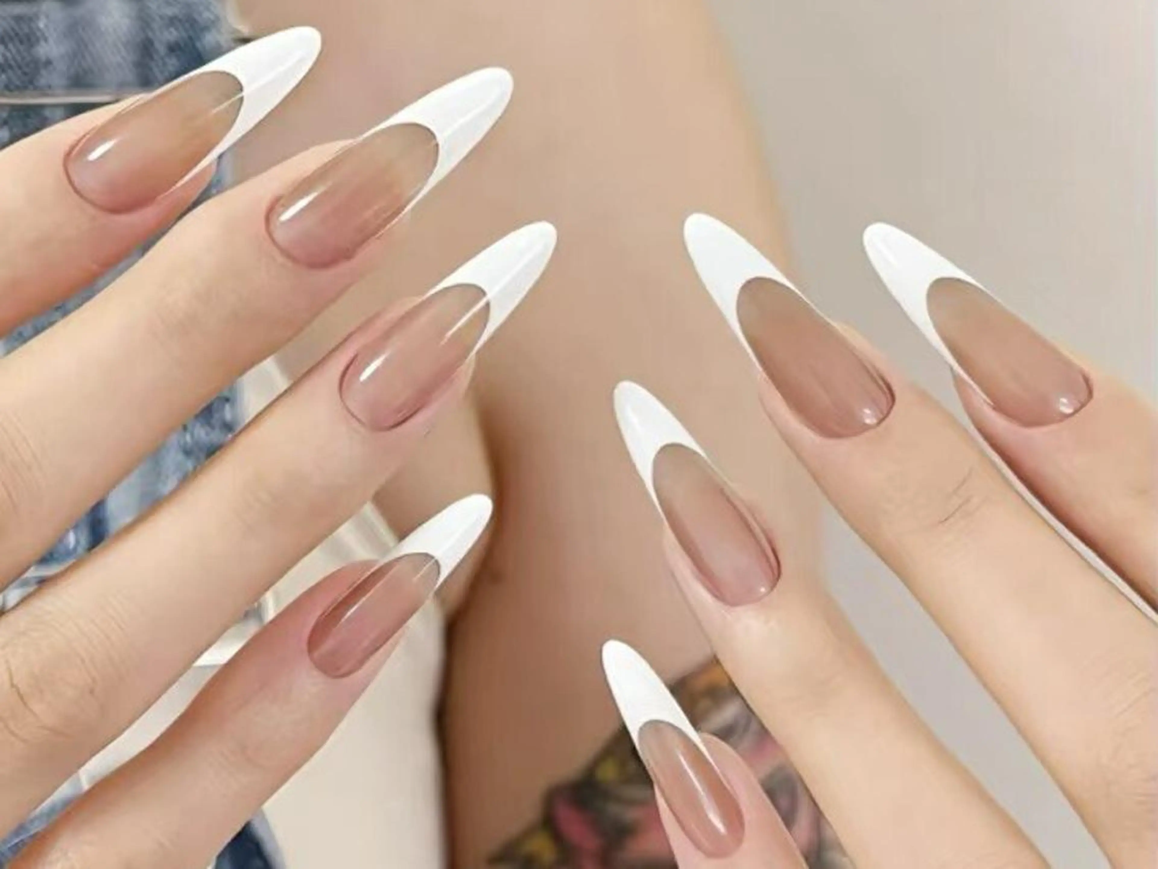 ネイル アートネイル オーロラネイル クリアネイル フレンチネイル ジェルネイル 🎀Best Nail🎀のネイルデザイン