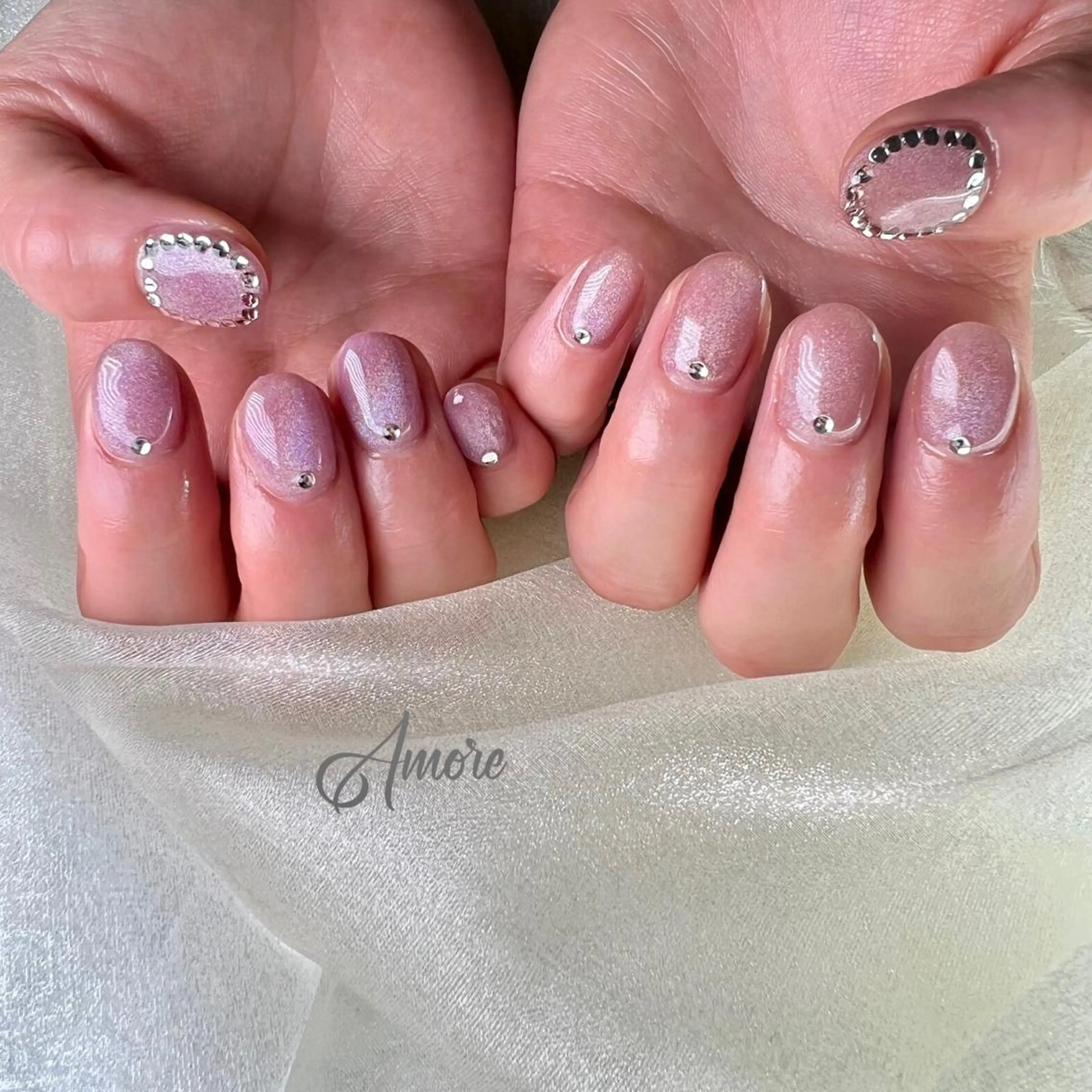 ネイル ジェルネイル 氷ネイル・うるうるネイル マグネットネイル ミラーネイル ニュアンスネイル You kyehwaのネイルデザイン