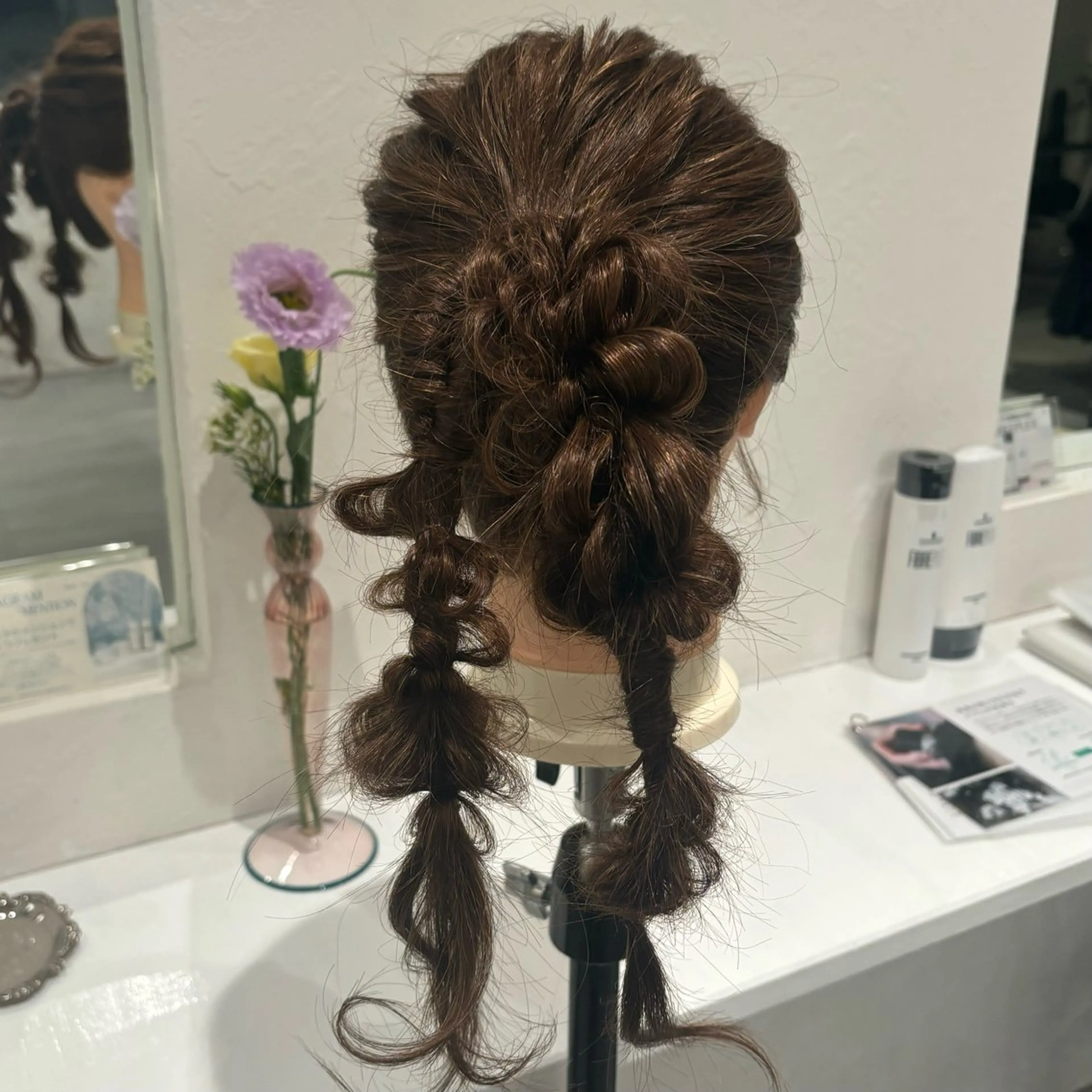 ロング ヘアセット 美容室ORIKA AI レイヤーカットのヘアスタイル