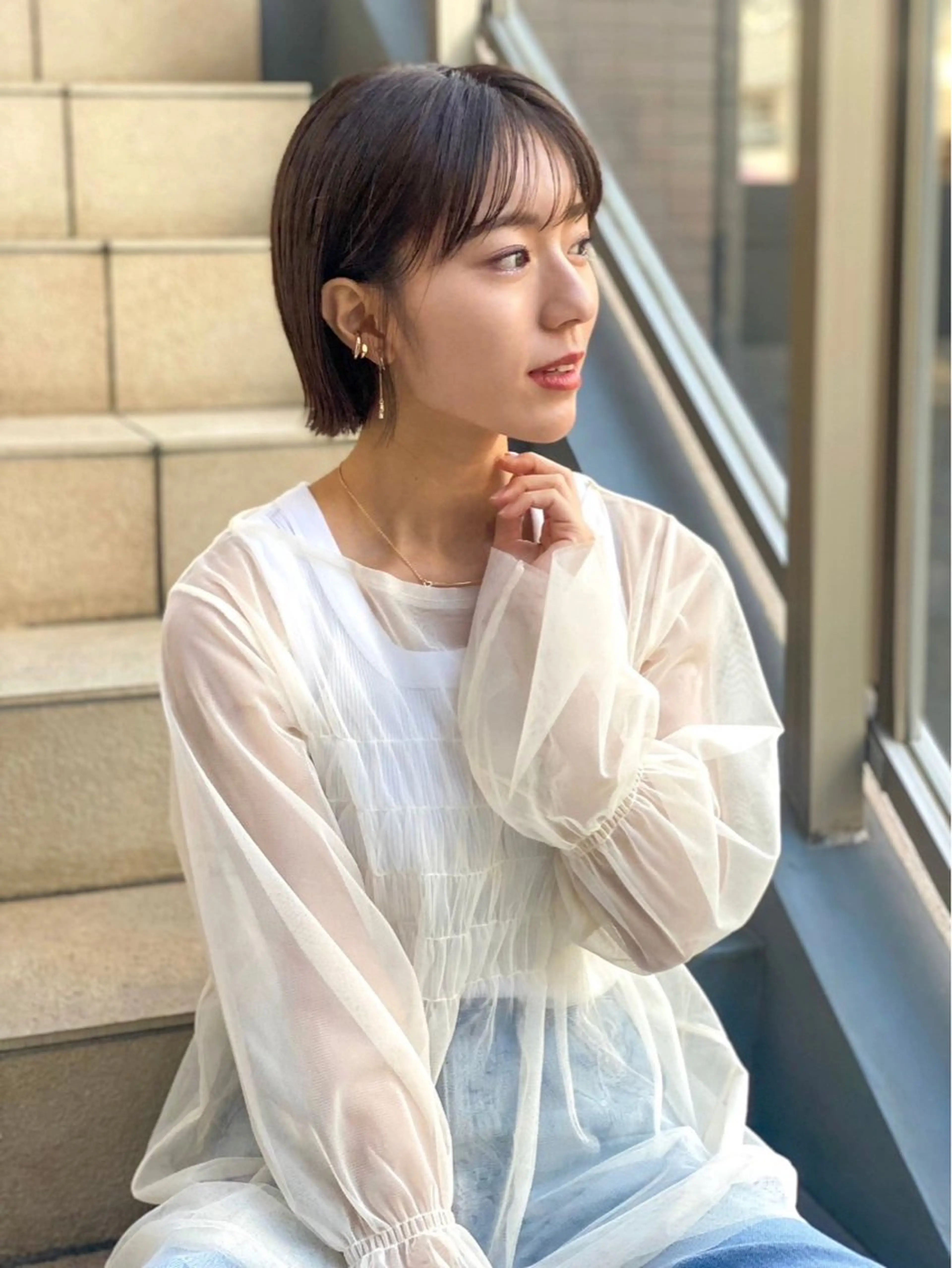 ショート ボブ TriumpH 天王寺 miko🩵のヘアスタイル