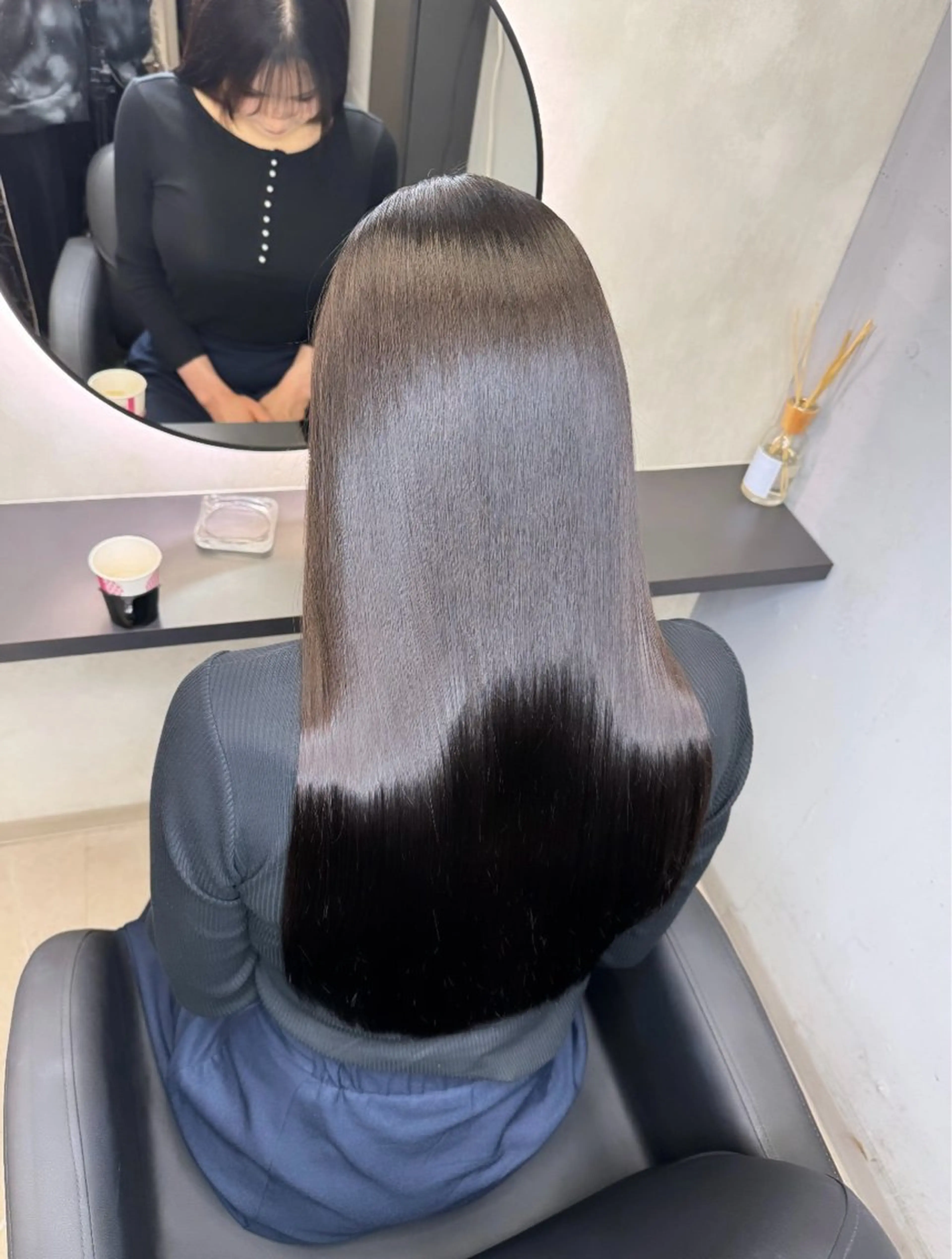 ロング 縮毛矯正/髪質改善 韓国風/MIKIYAのヘアスタイル