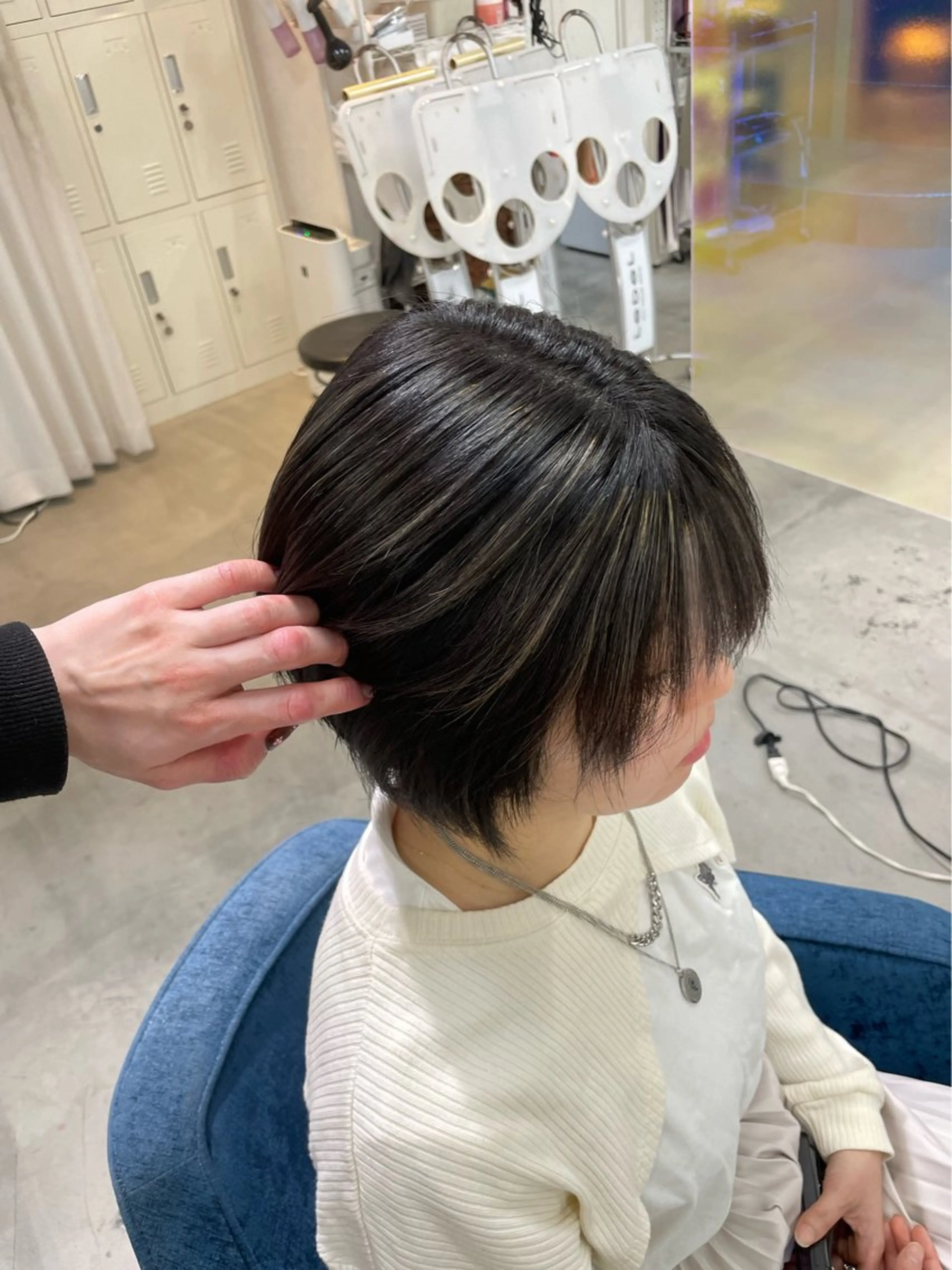 ショート カラー ハイライトカラー ハイライト 安井まゆ _Box mico.のヘアスタイル