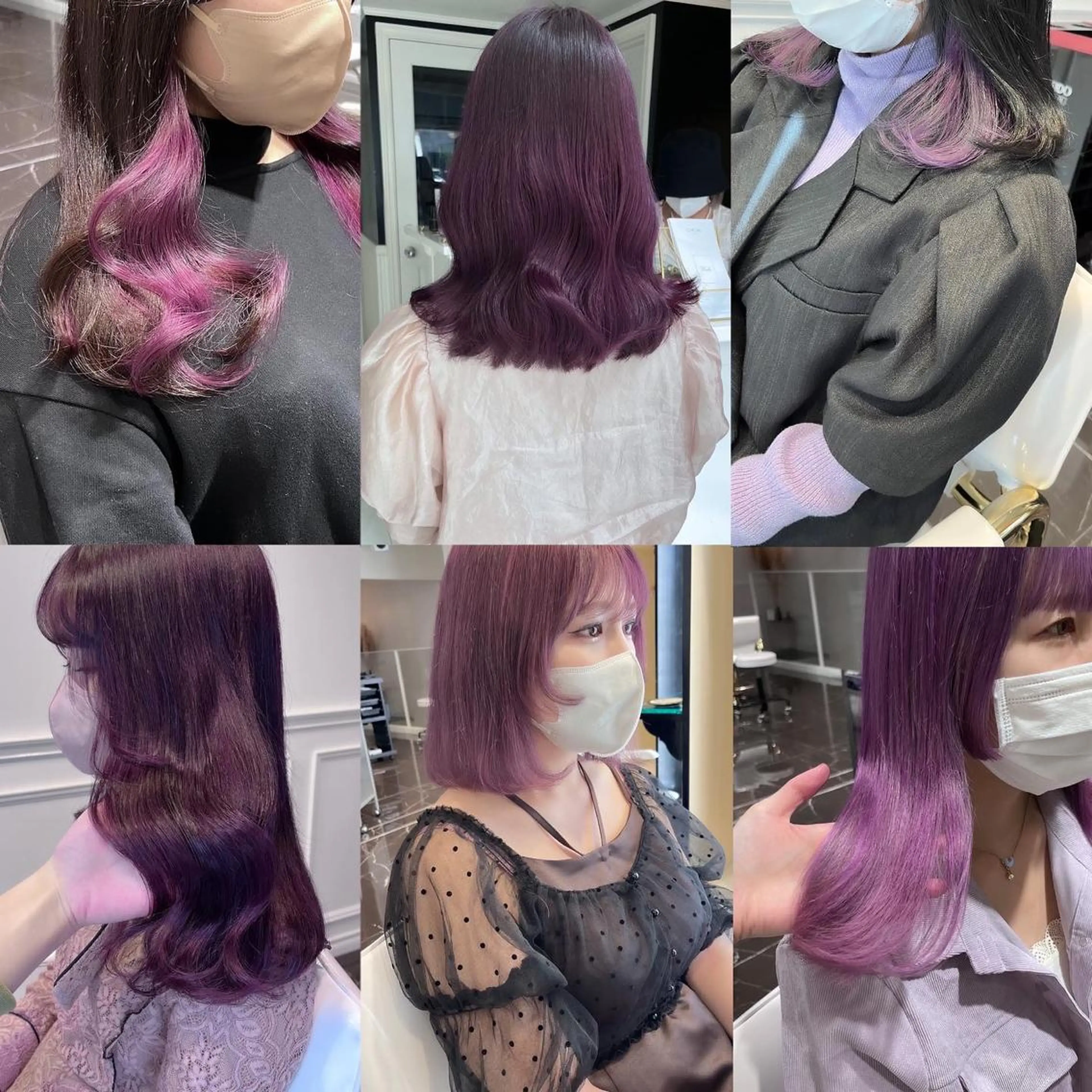 ロング カラー ラベンダーカラー ヘアカラー miyu /トレンド カラー×艶髪のヘアスタイル