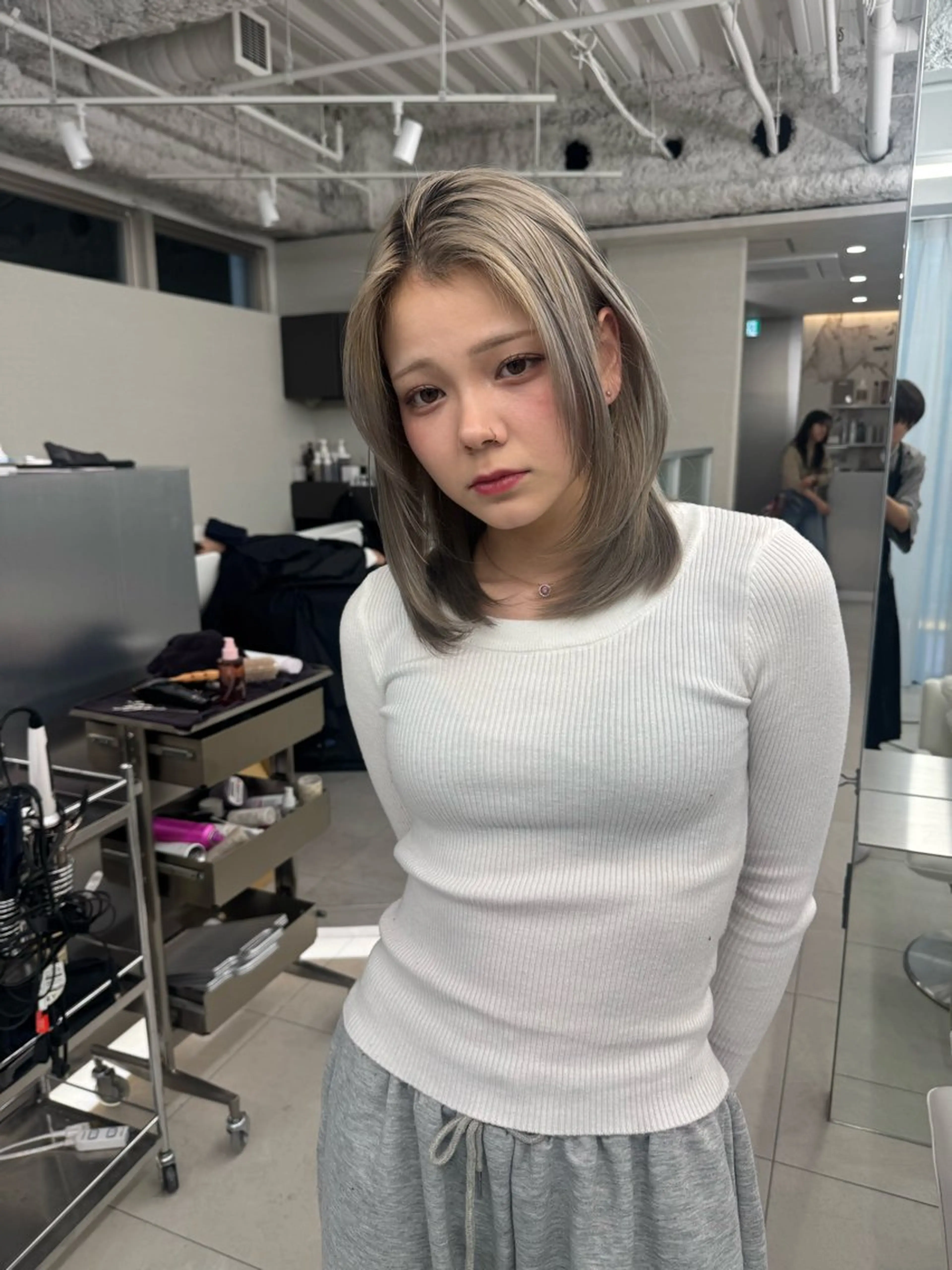 ミディアム カラー ヘアカラー ヘアセット 栄美容師/kiti /ボブ/ケントのヘアスタイル