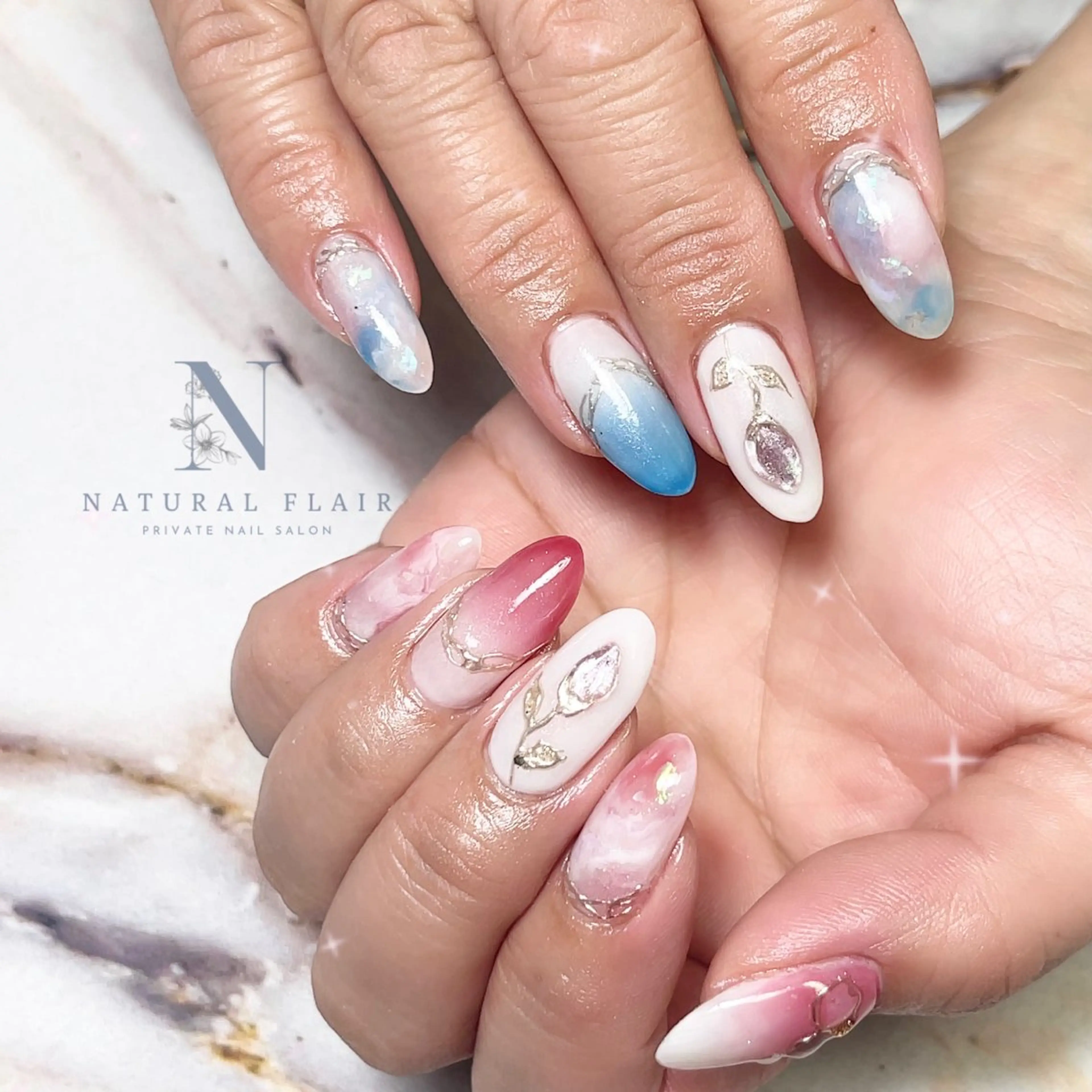 ハンドジェル✋オフ、ケア、お好きなアート込の写真