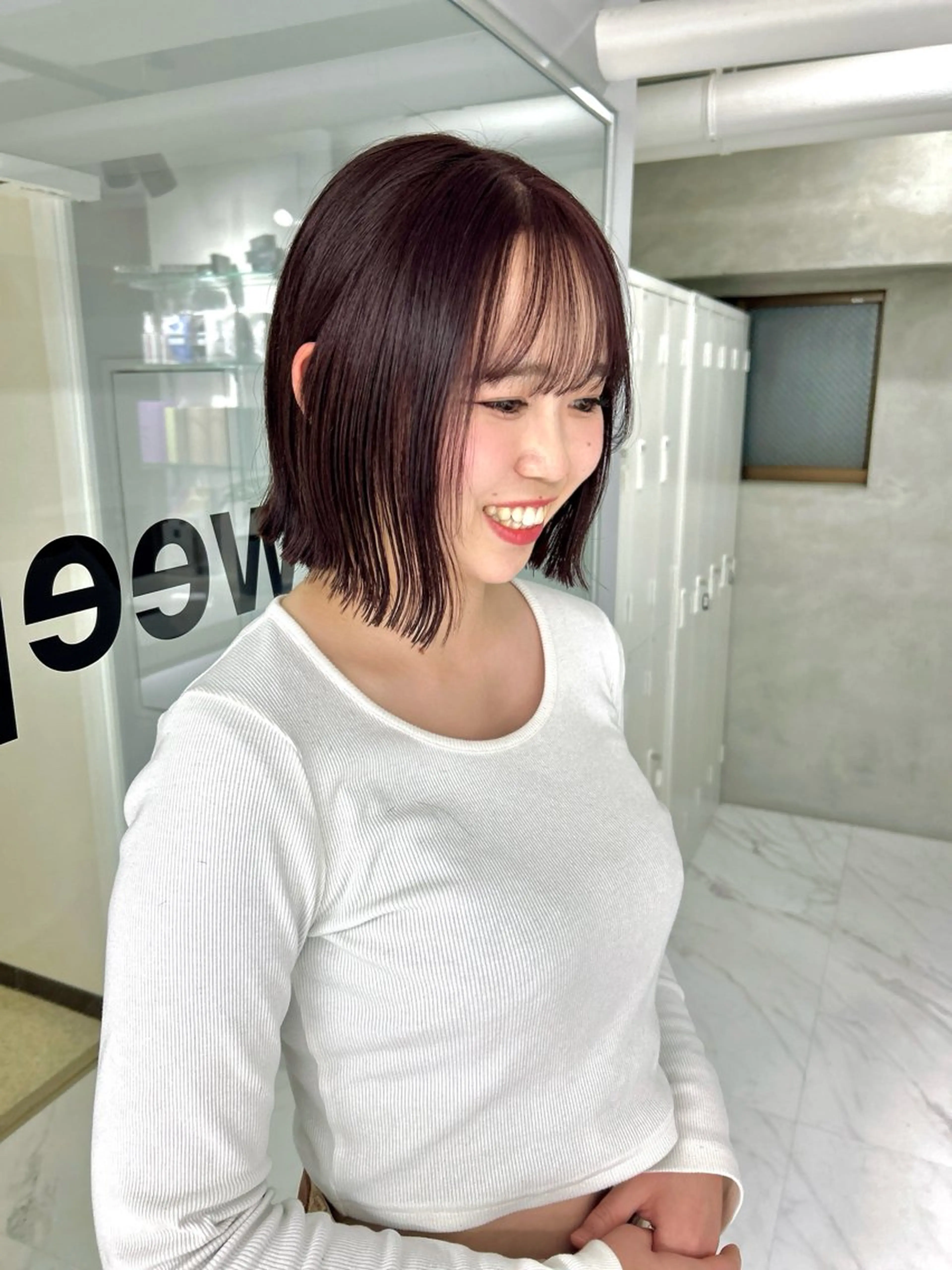 ショート カラー 似合わせカット トリートメント カット ヘアカラー トリートメント shizuna/平尾 /カラー/髪質改善のヘアスタイル