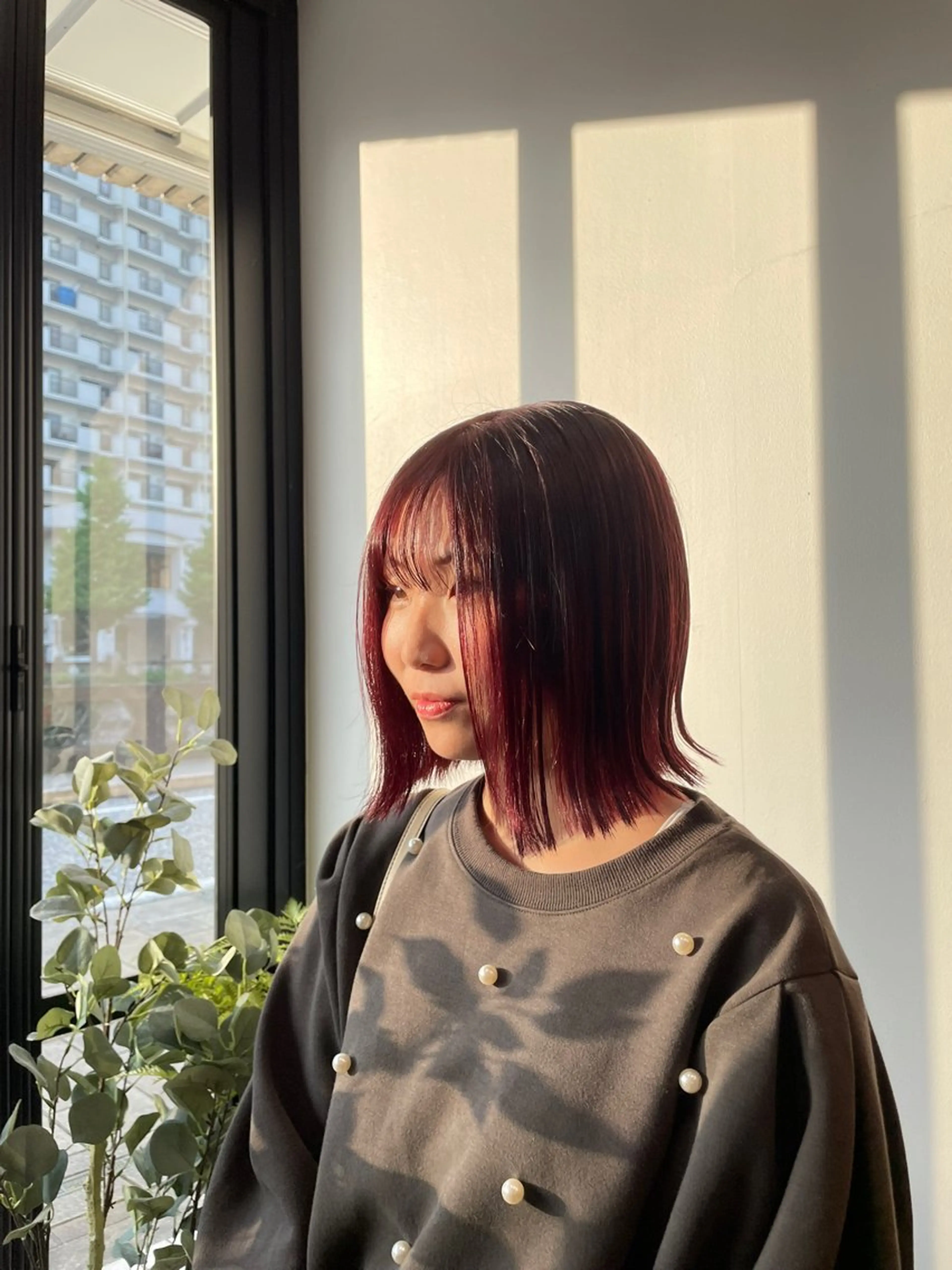 ショート ヘアカラー 上島 未緒のヘアスタイル