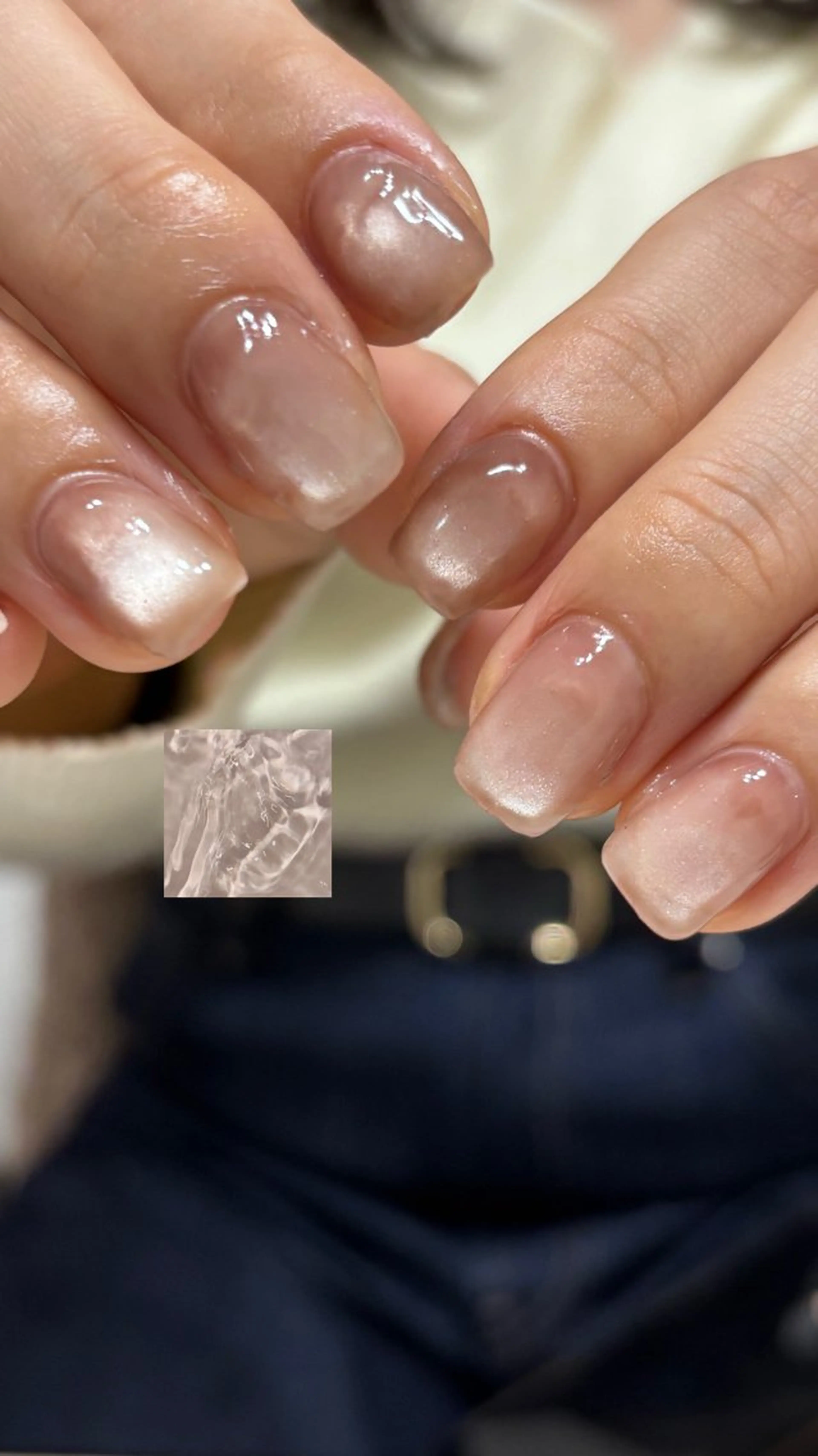 ネイル マグネットネイル シンプルネイル ハンドネイル Kel_y by yayoiのネイルデザイン