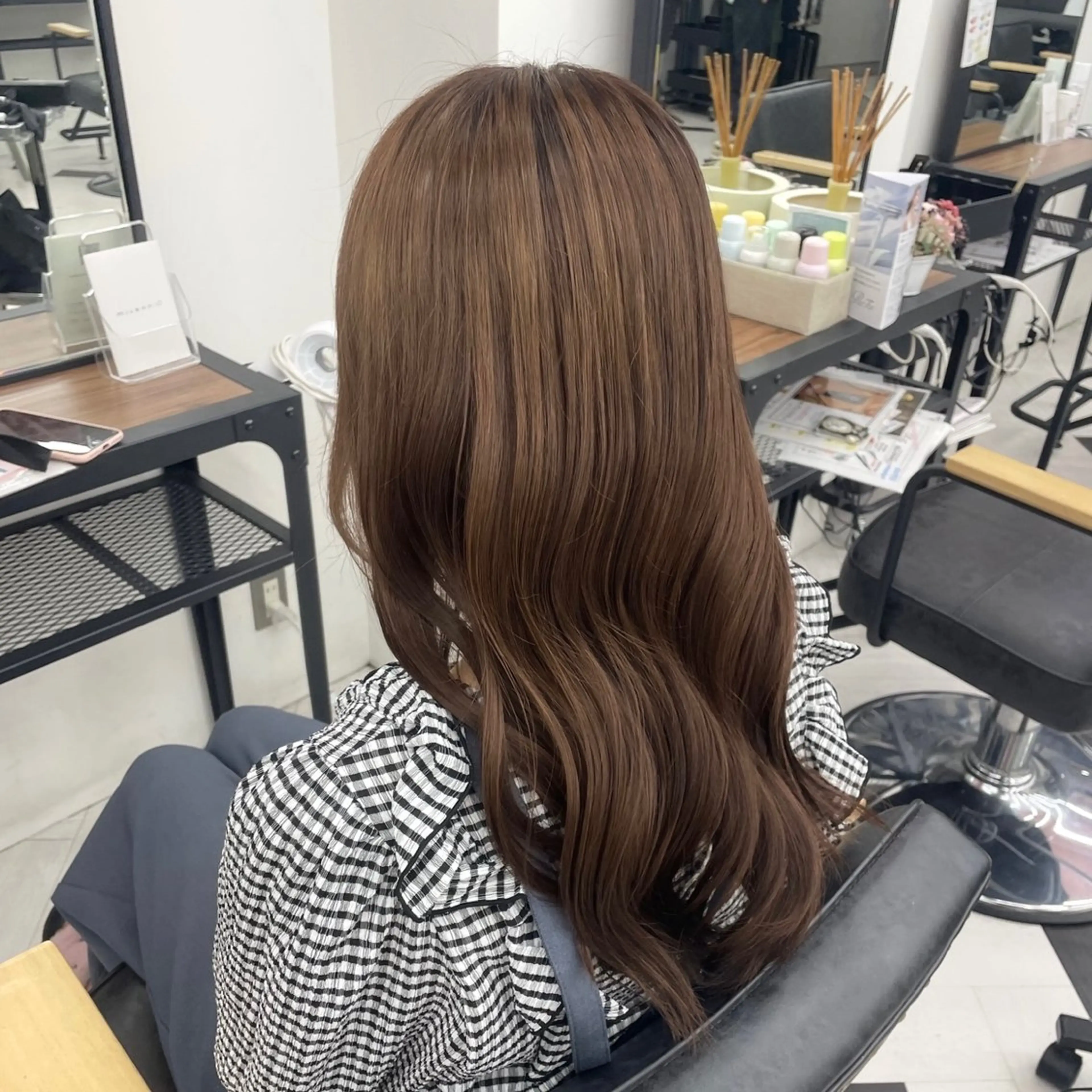 ミディアム カラー パーマ ヘアアレンジ メンズ 髪質改善 トリートメント mona/ ストレートスタイル✨のヘアスタイル