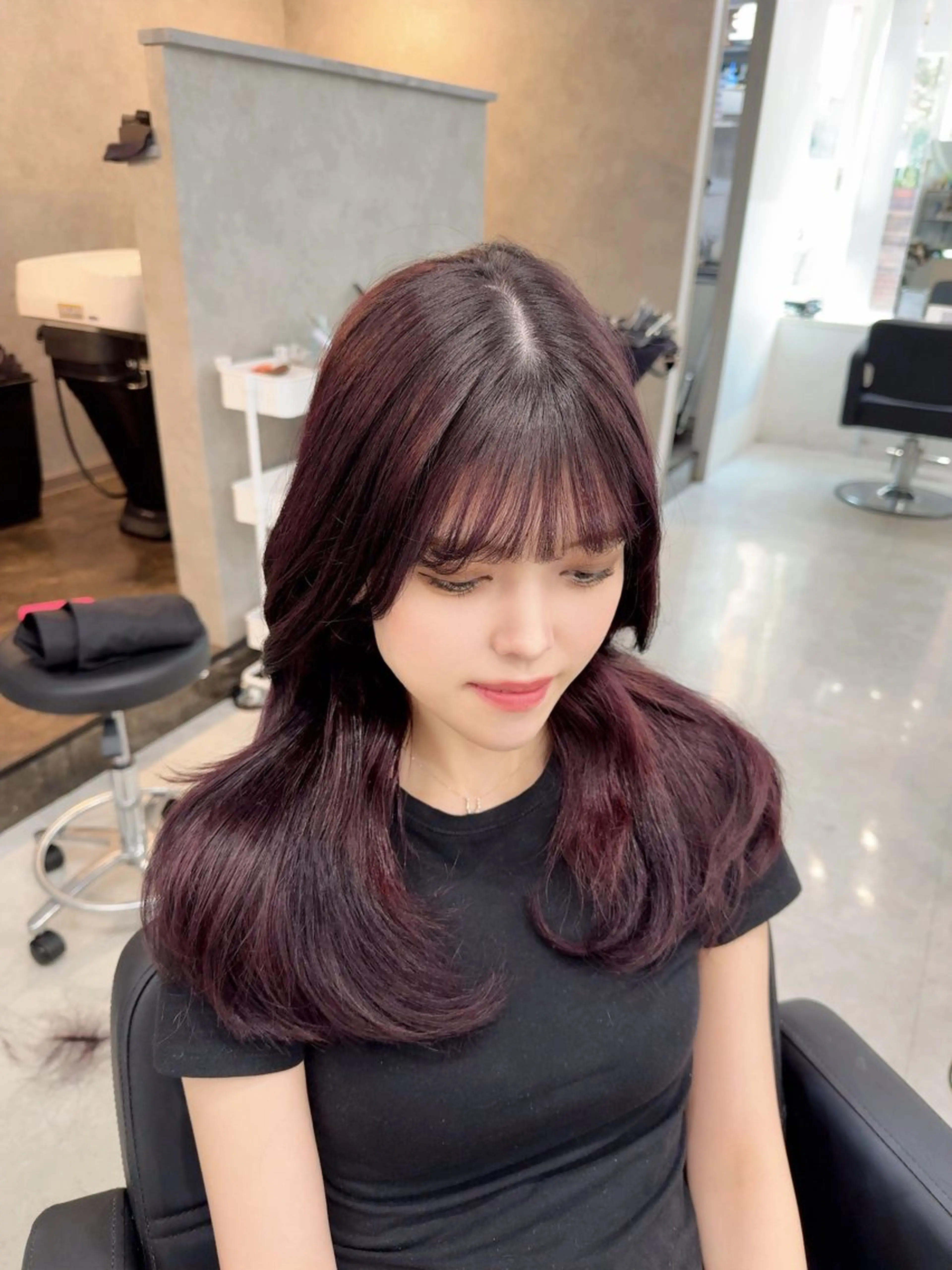 ロング カット ヘアカラー MAHO/透明感カラ ー/髪質改善🍒のヘアスタイル