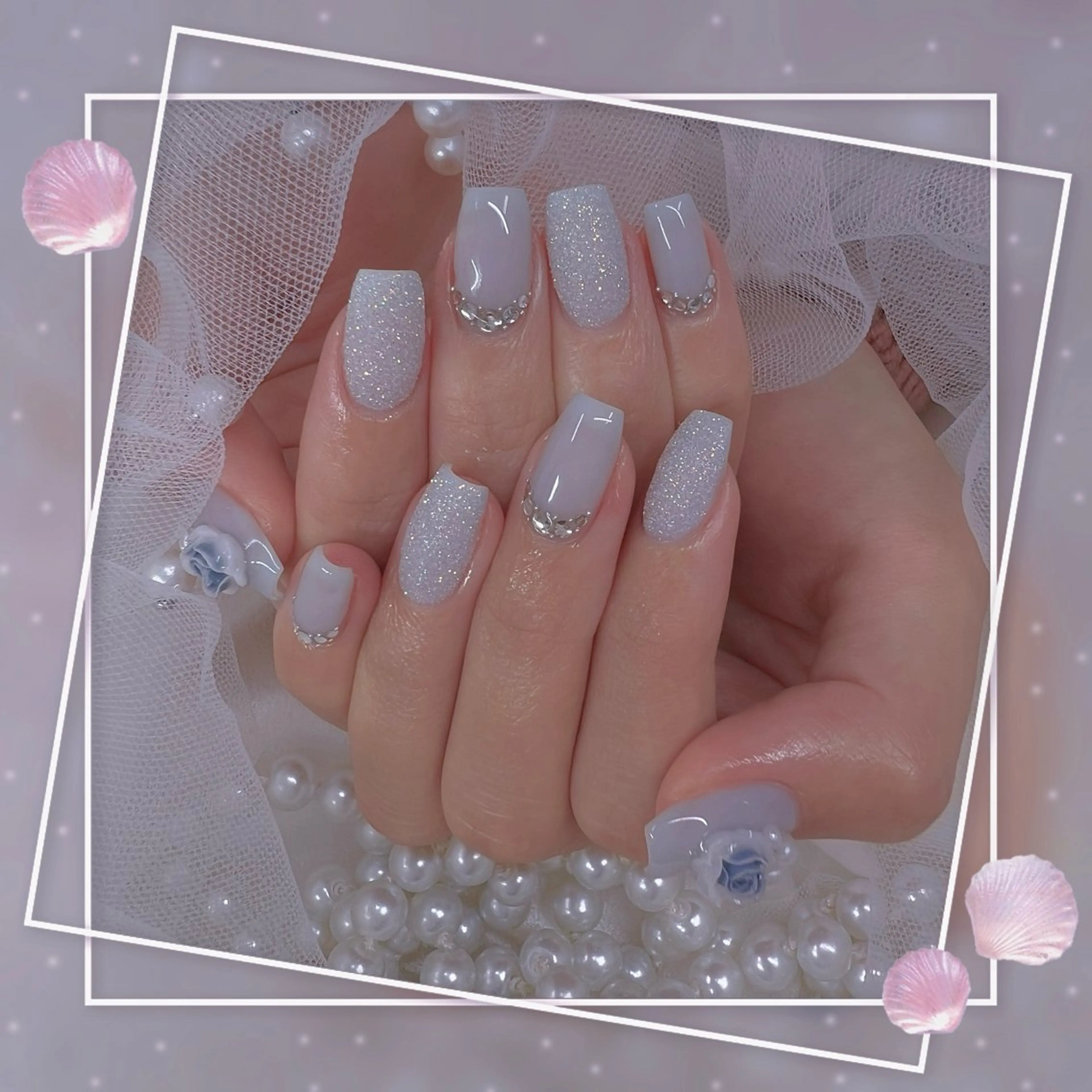 ネイル チークネイル フレンチネイル ガーリー グラデーション マグネットネイル ハンドネイル ハンドケア Chill Nailsalonのネイルデザイン