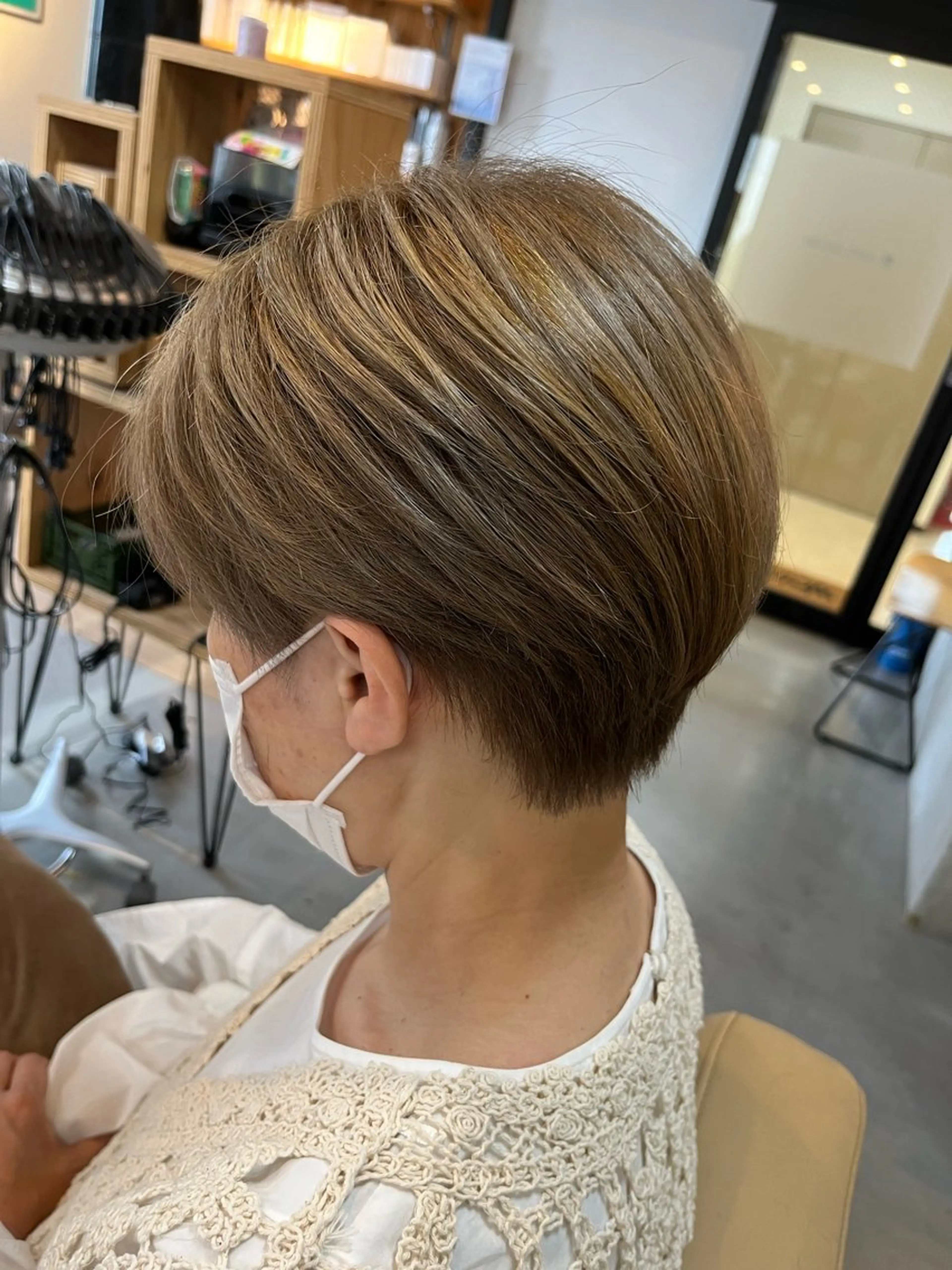 ショート ショートヘア カット ヘアカラー 阪神西宮★JUNO 川﨑温子のヘアスタイル